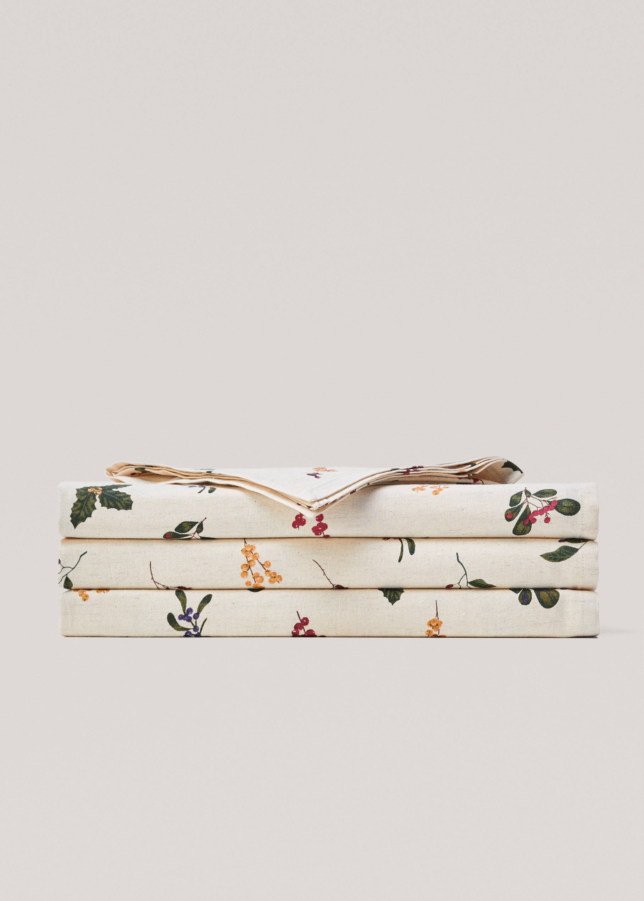 Nappe en imprimé fleurs 150x150 cm - Article sans modèle