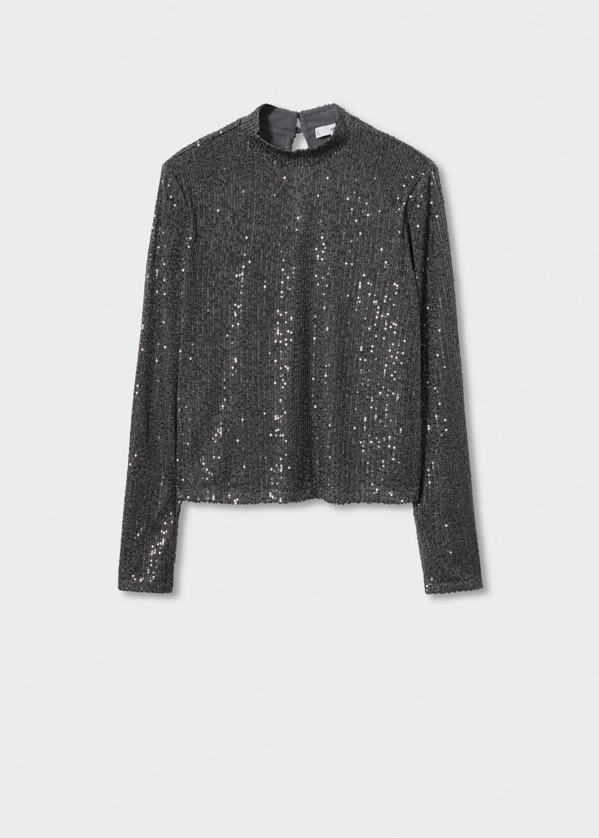 Sequined turtleneck t-shirt  - Article without model
