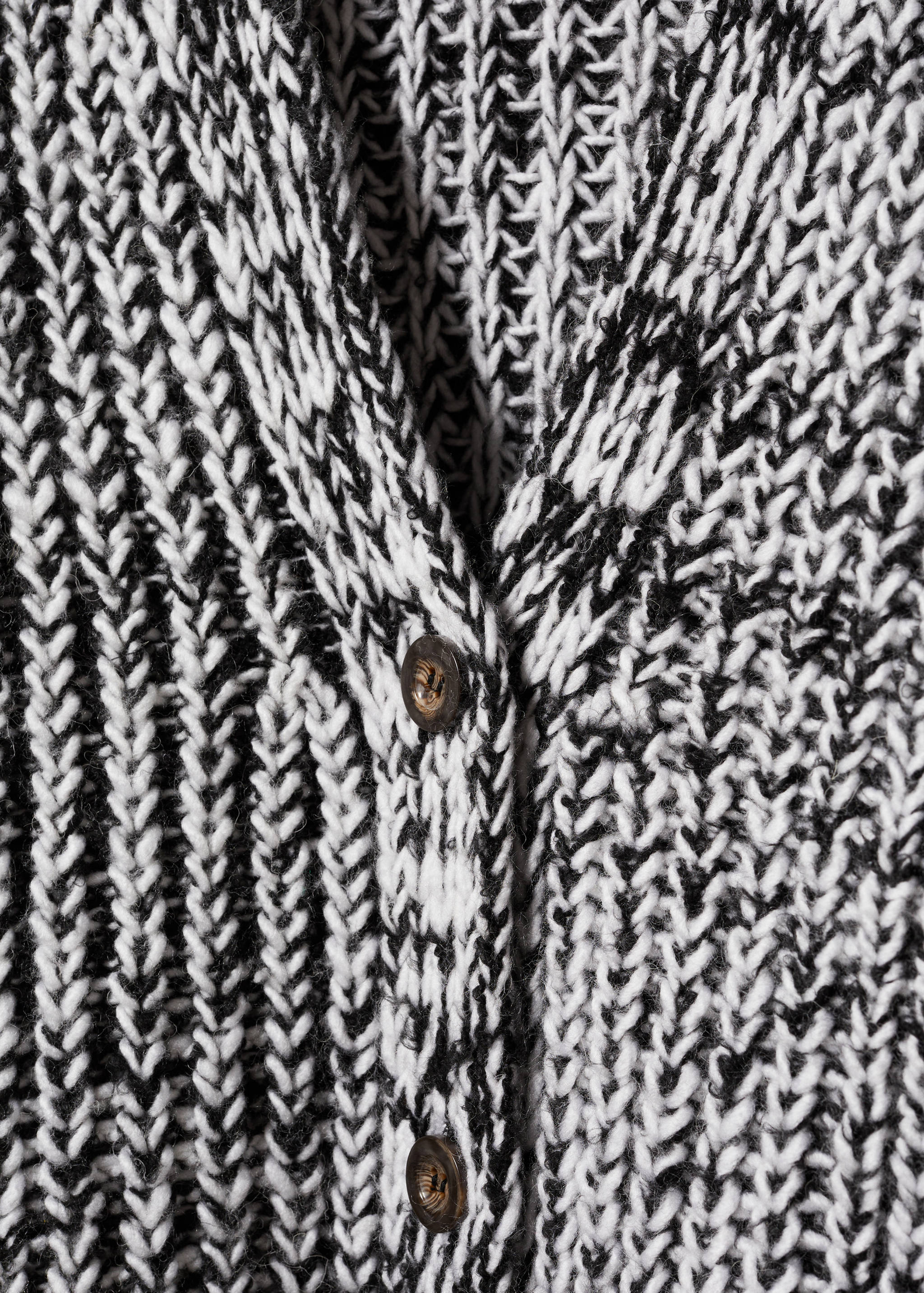 Flecked chunky-knit cardigan - Details of the article 8