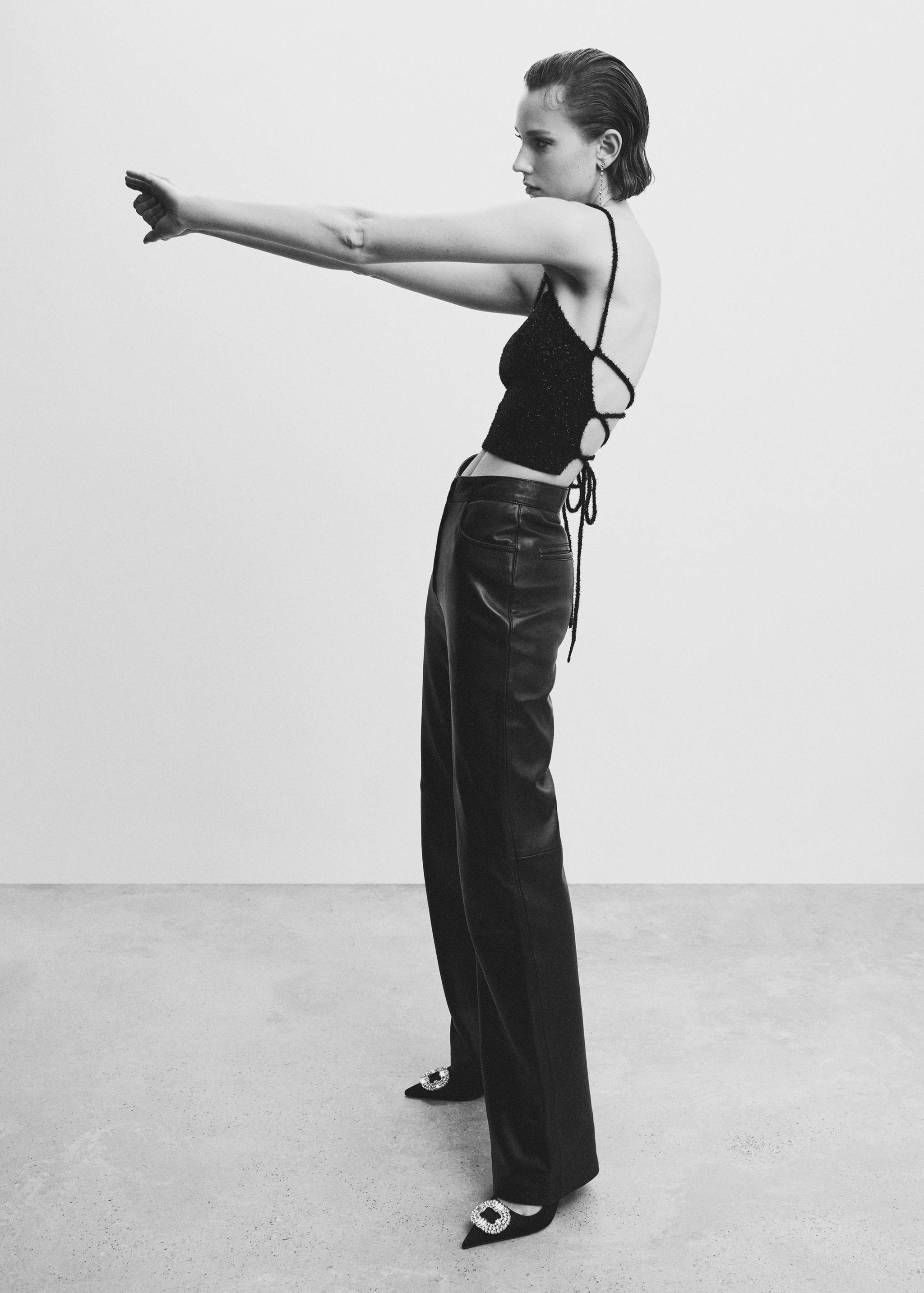 Cross back lurex top - Details of the article 2