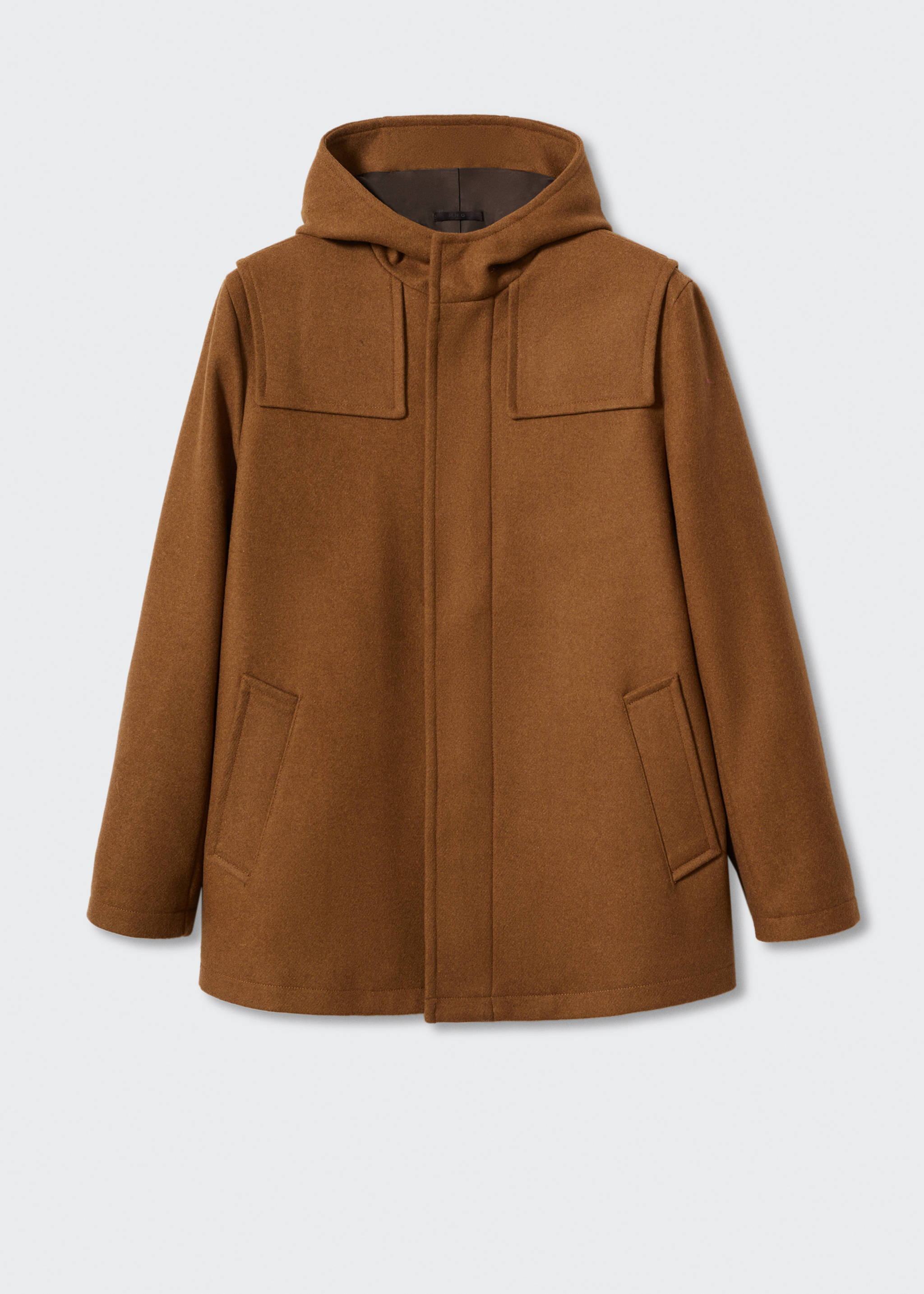 Hooded wool coat - Article without model