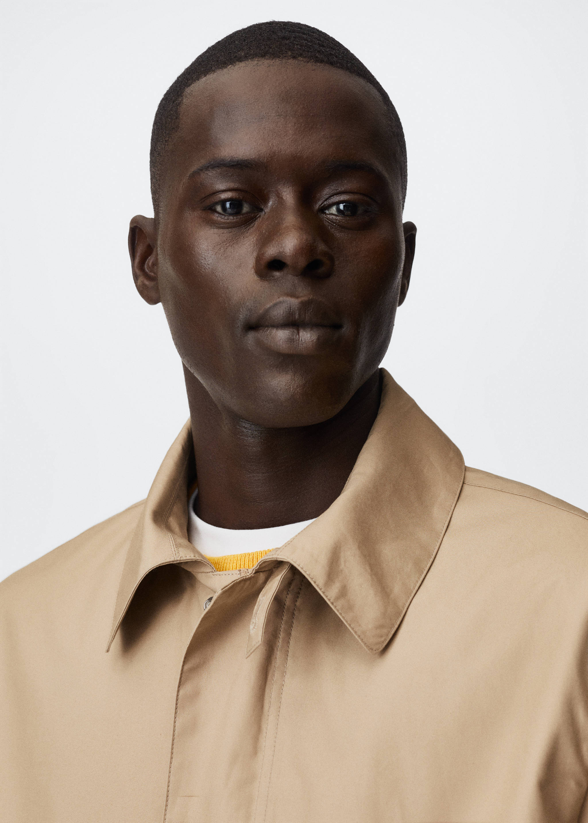 Water-repellent cotton trench coat - Details of the article 1