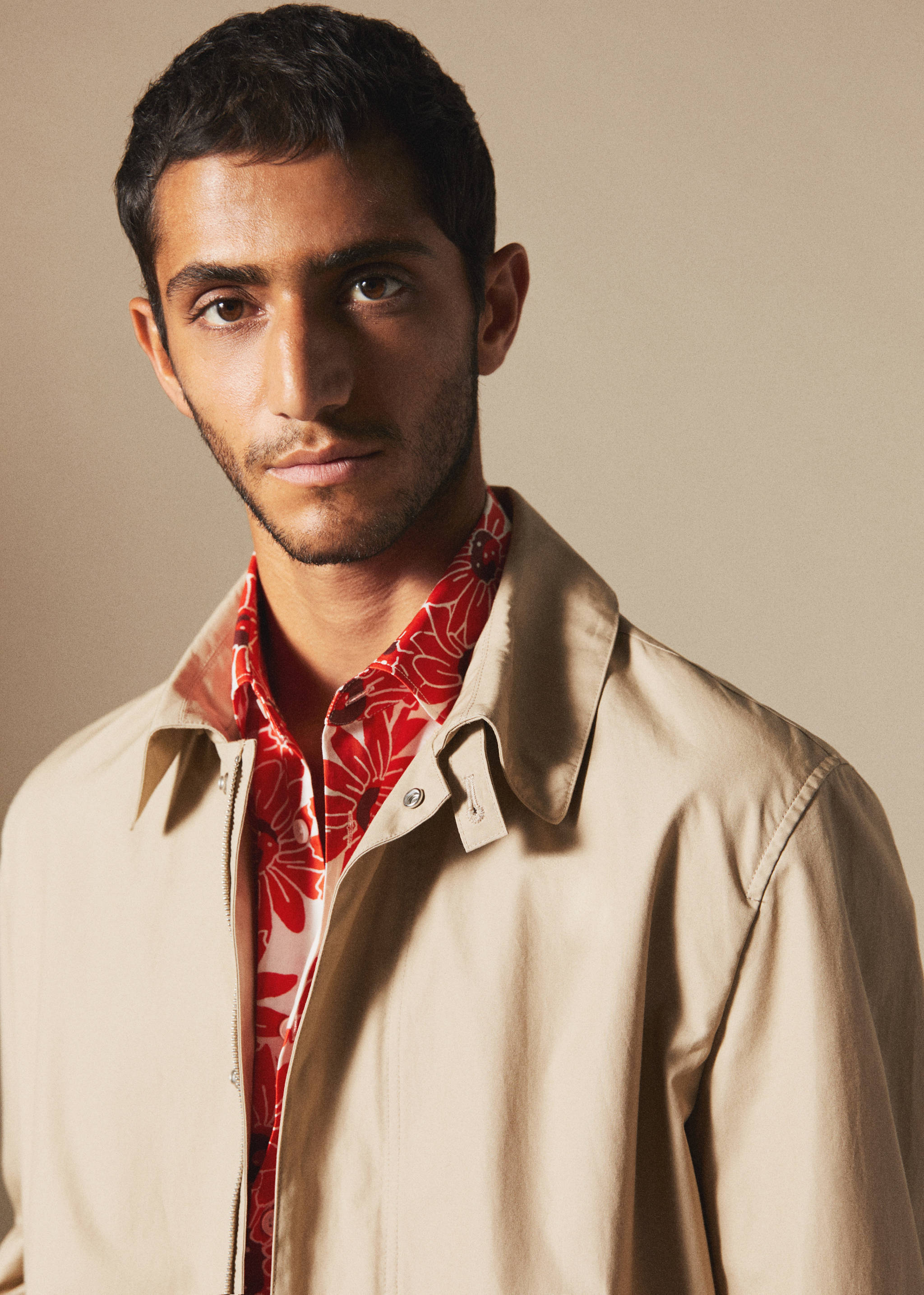 Water-repellent cotton trench coat - Details of the article 3