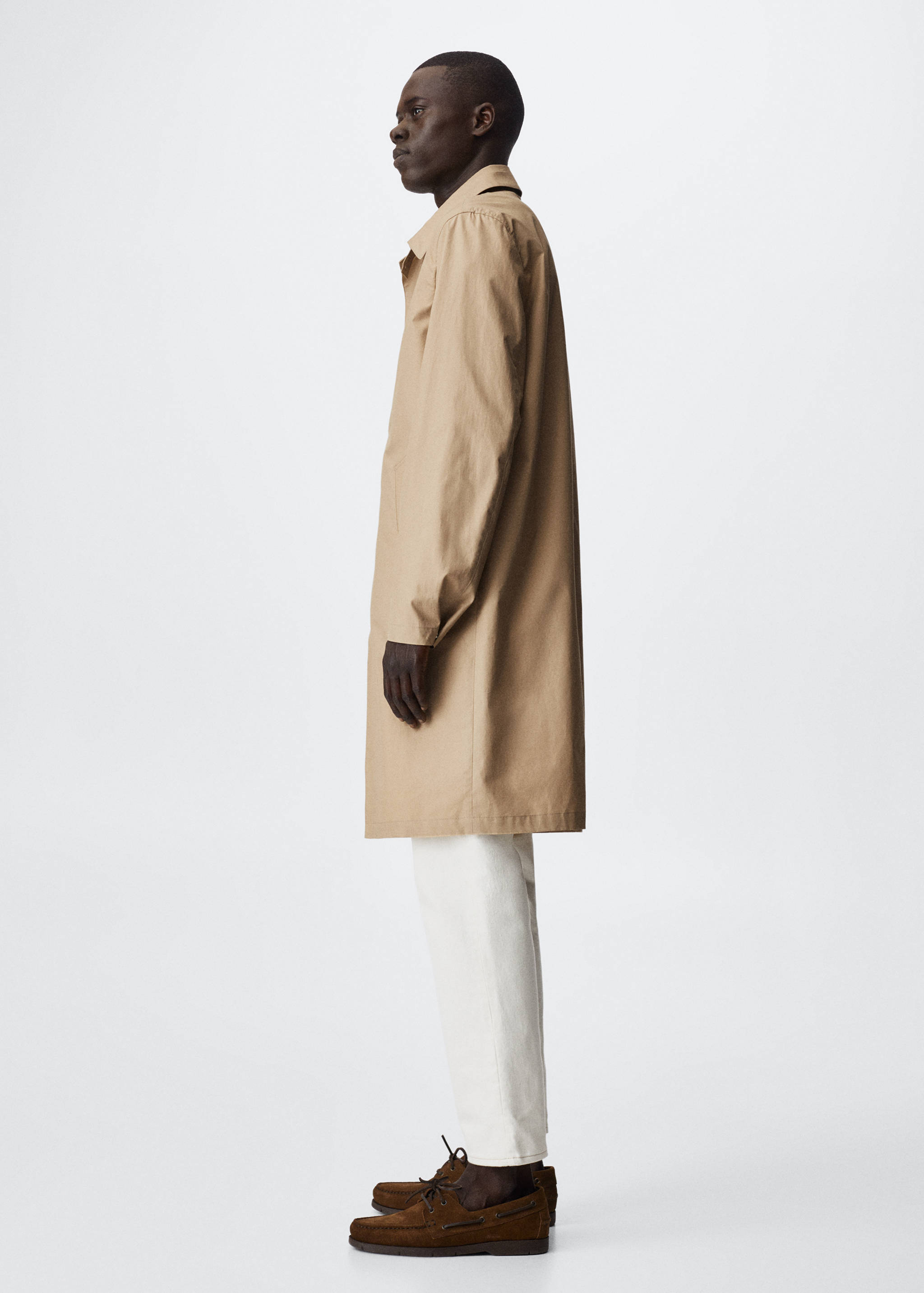 Water-repellent cotton trench coat - Details of the article 2
