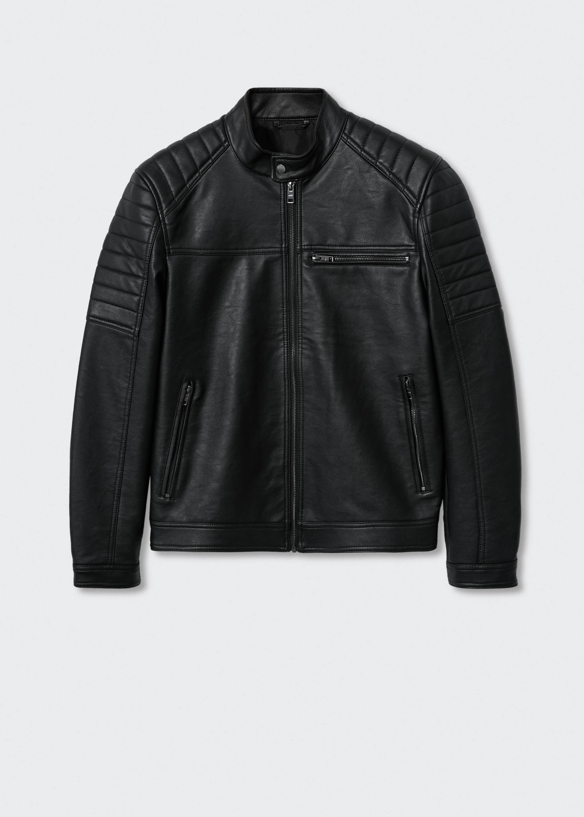 Leather-effect biker jacket - Article without model