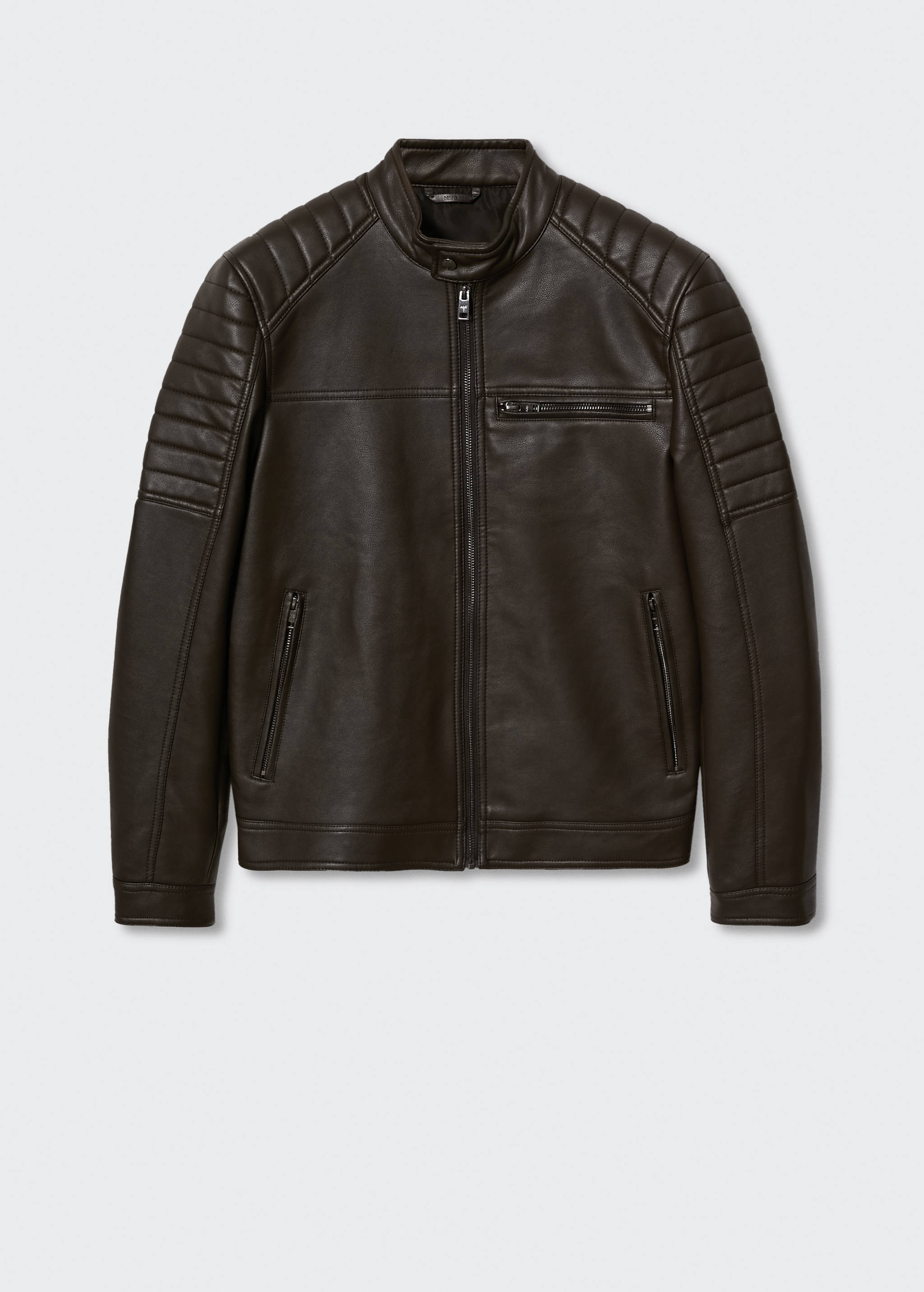 Leather-effect biker jacket - Article without model