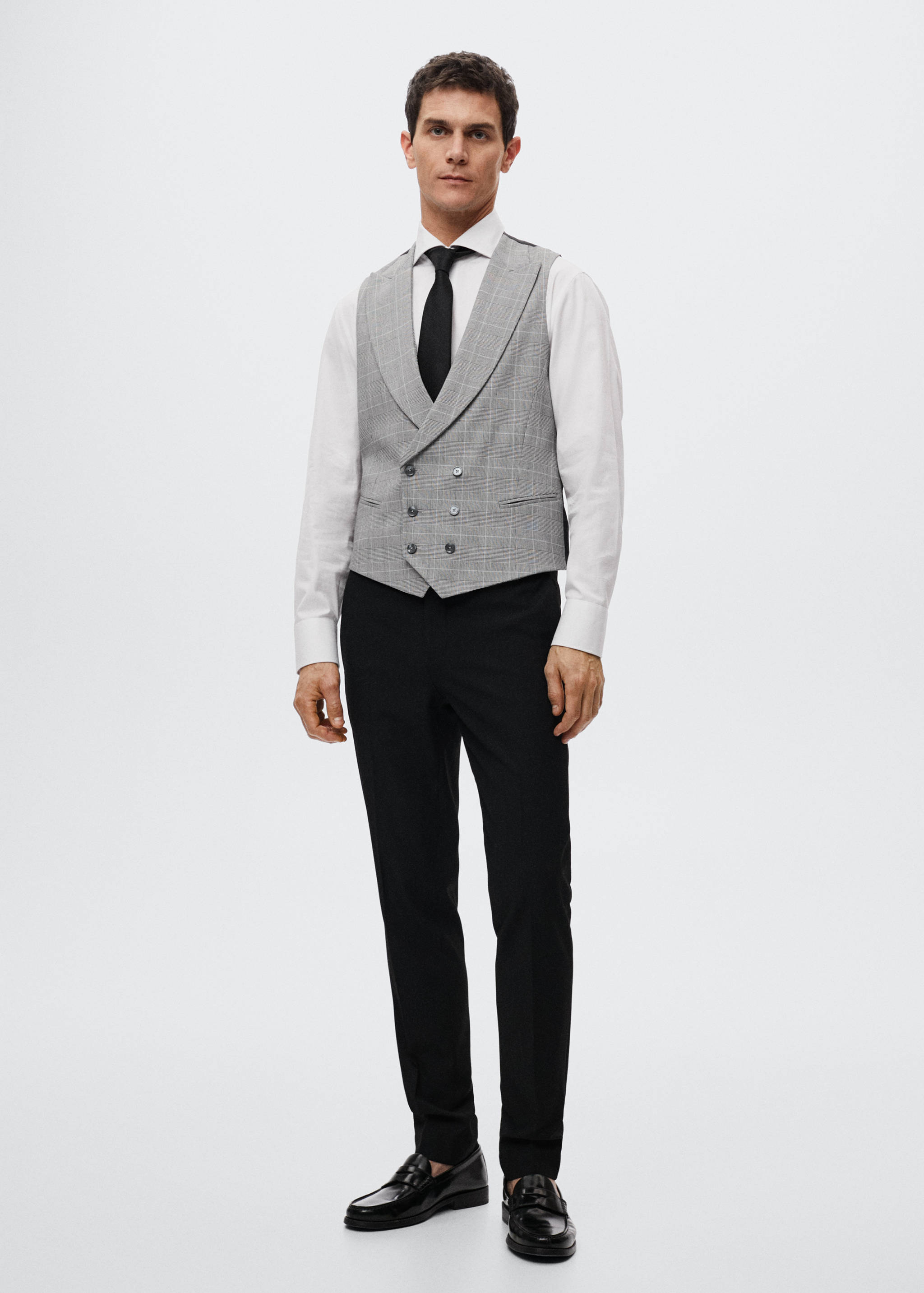 Suit waistcoat with lapels - General plane
