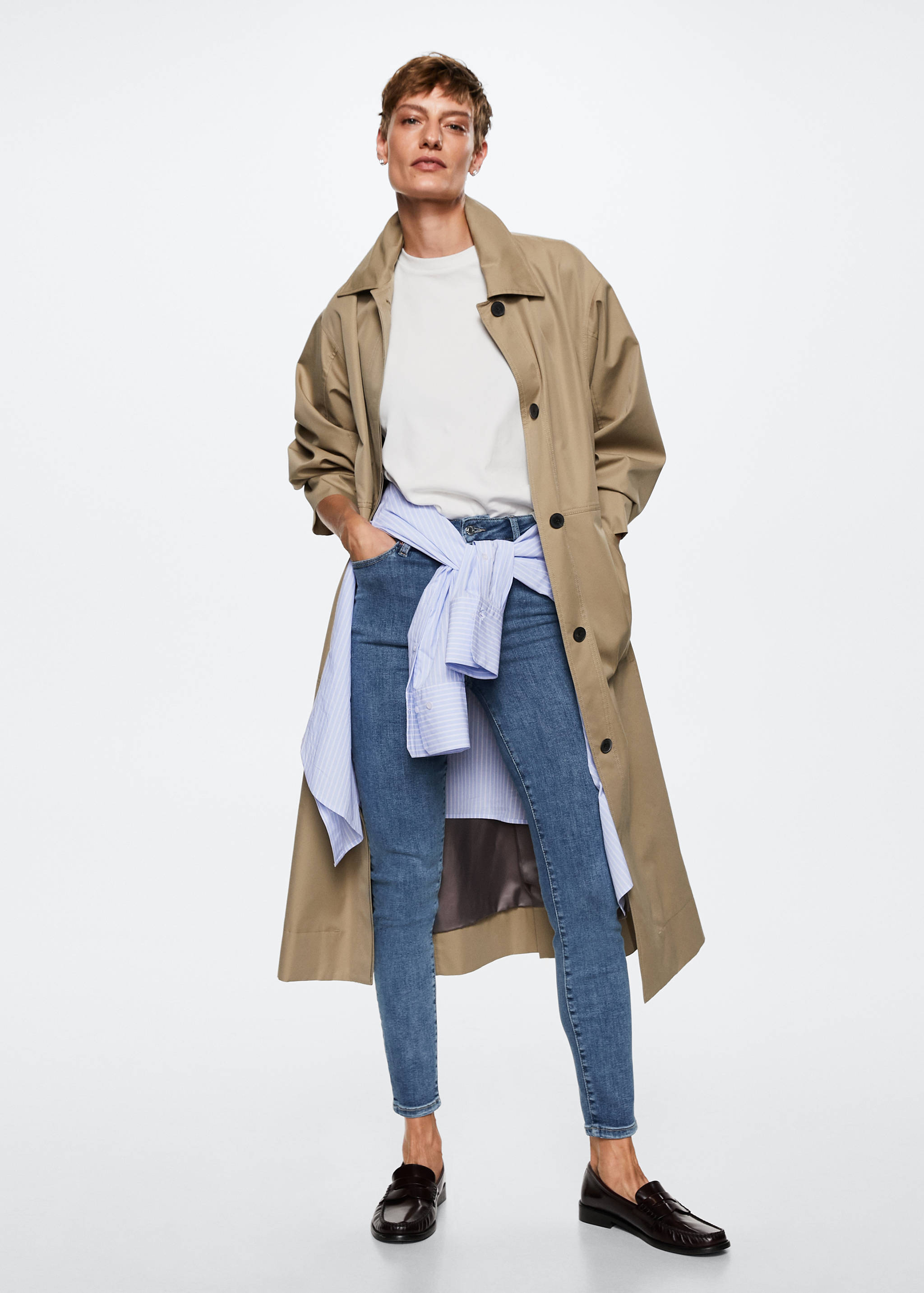 High-rise skinny jeans - General plane