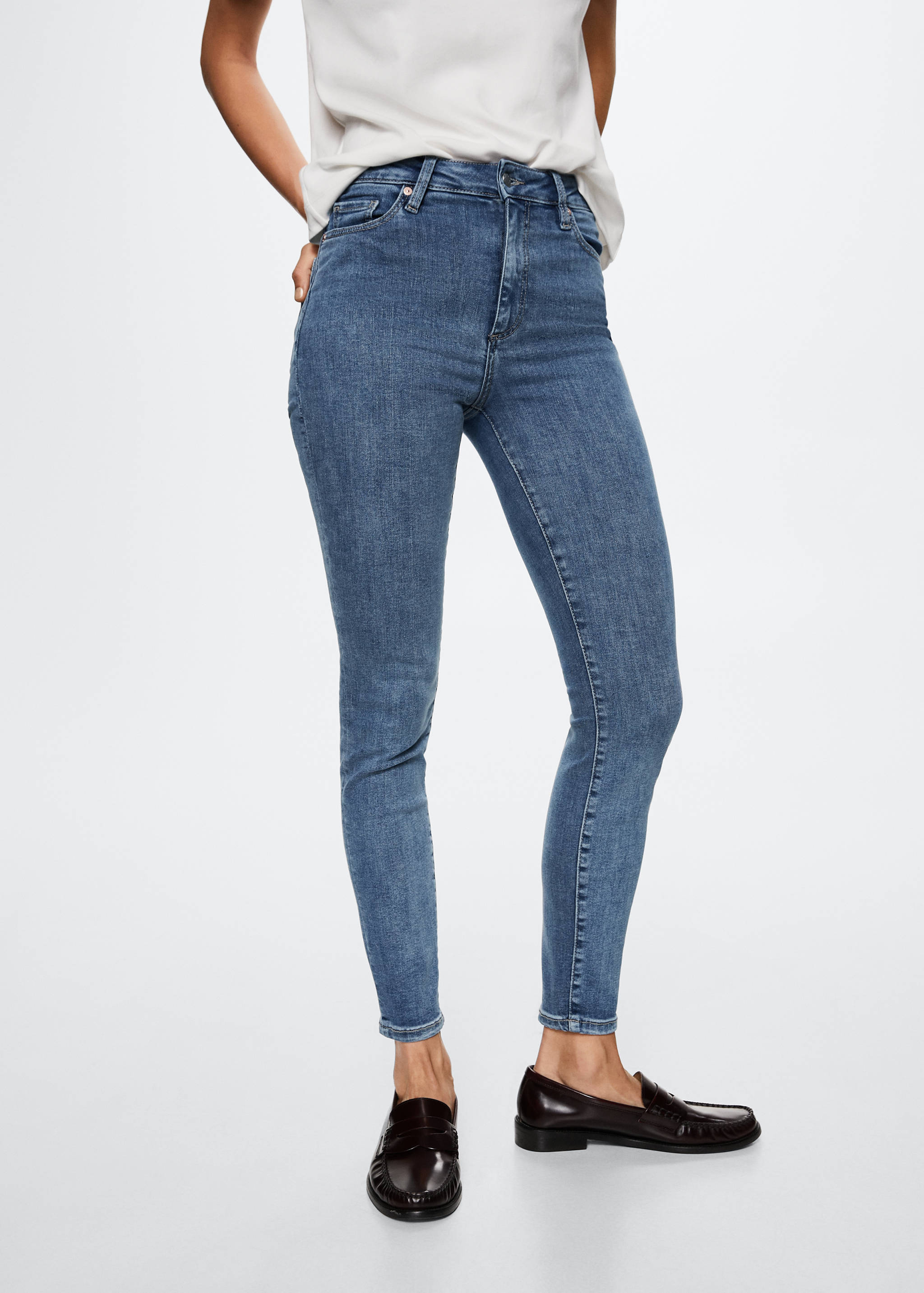 High-rise skinny jeans - Medium plane