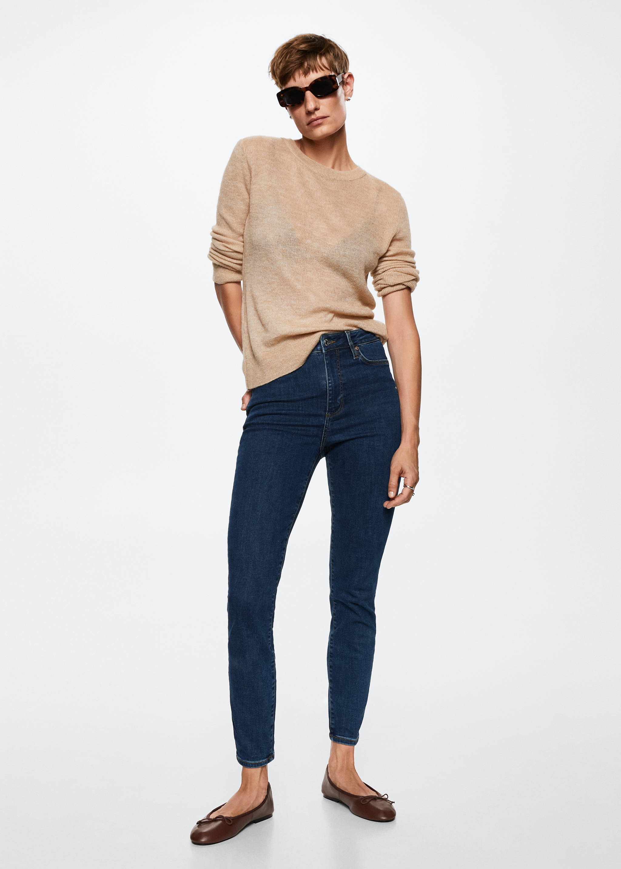 High-rise skinny jeans - General plane