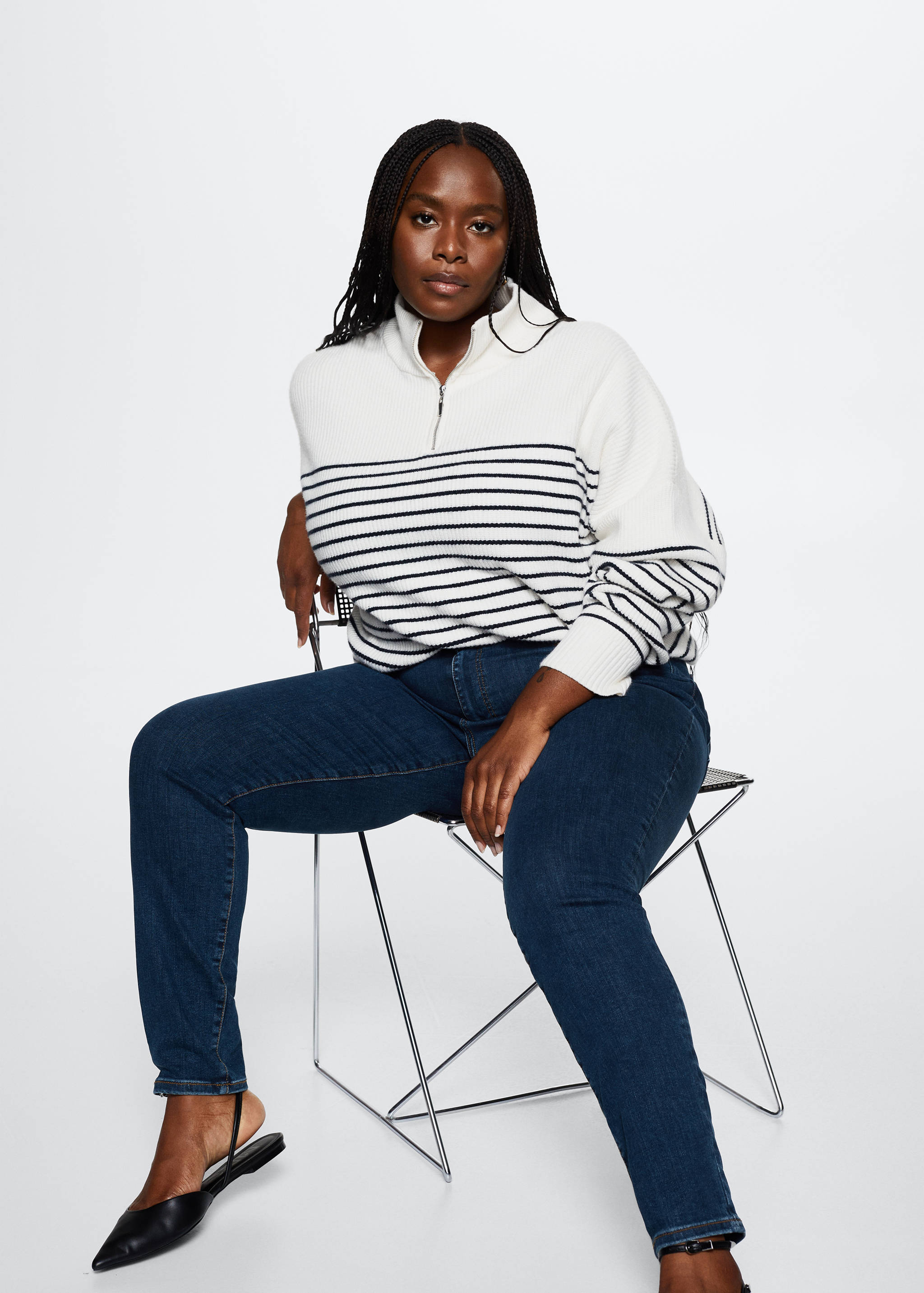 High-rise skinny jeans - Details of the article 4