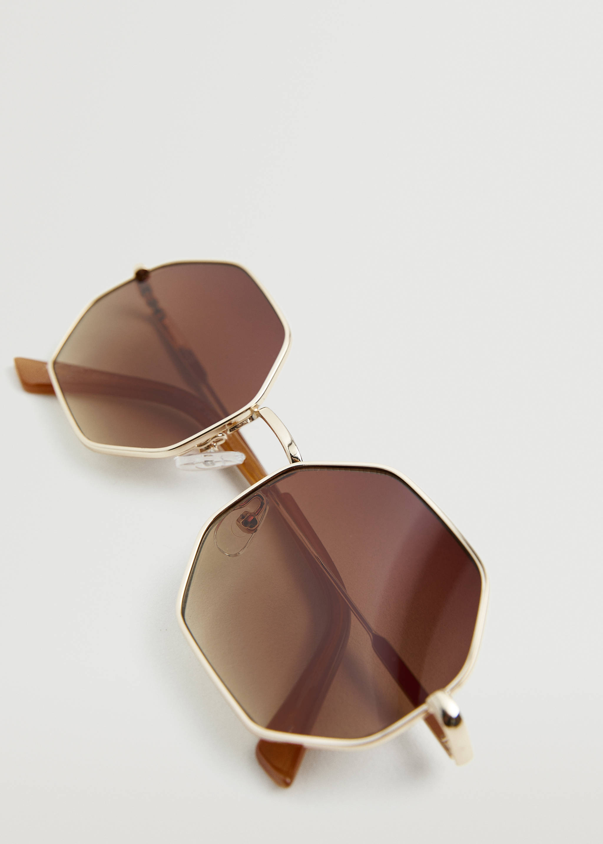 Hexagonal metal frame sunglasses - Details of the article 2