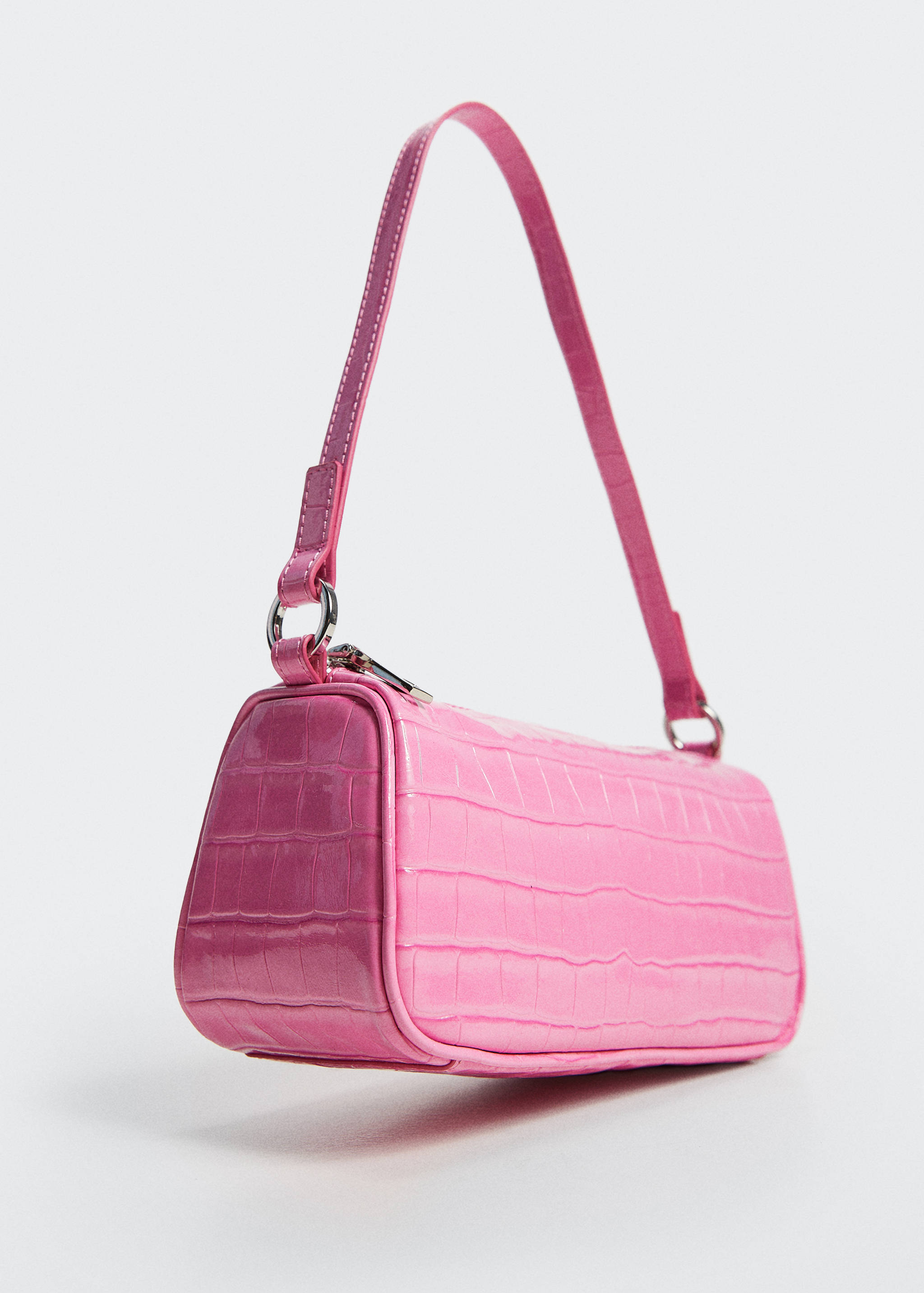 Croc-effect bag - Medium plane