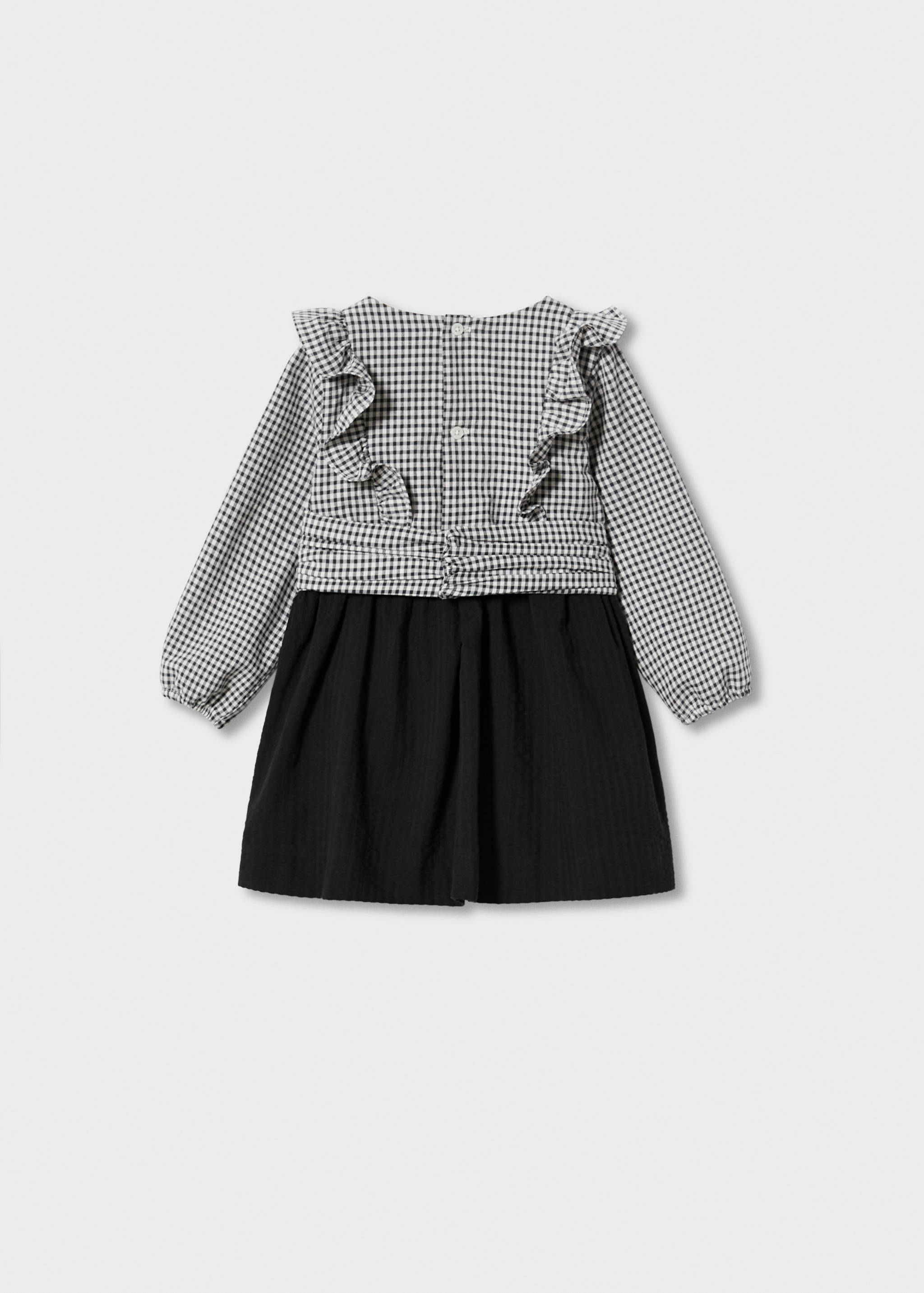 Gingham check cottoned dress - Reverse of the article