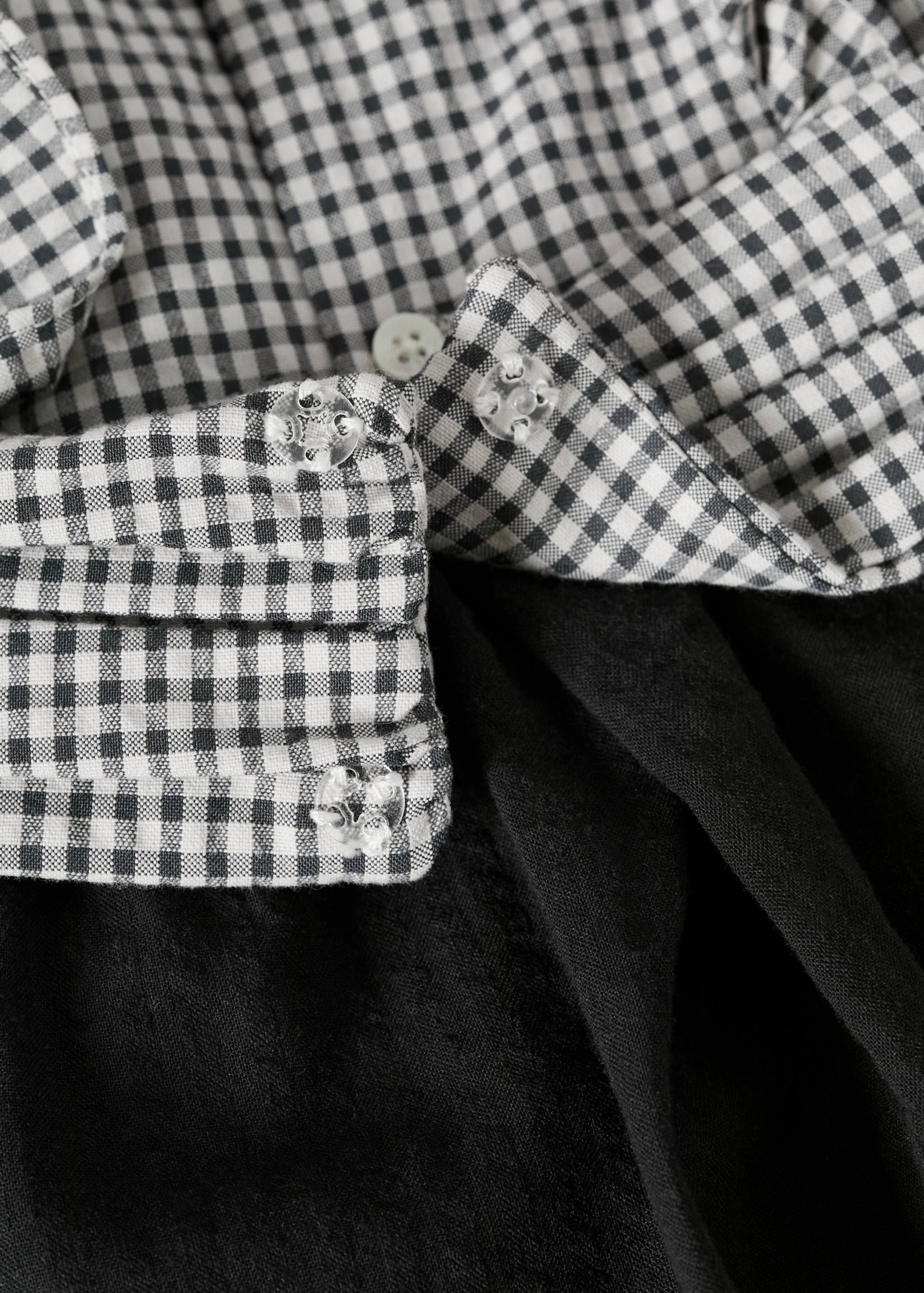 Gingham check cottoned dress - Details of the article 8