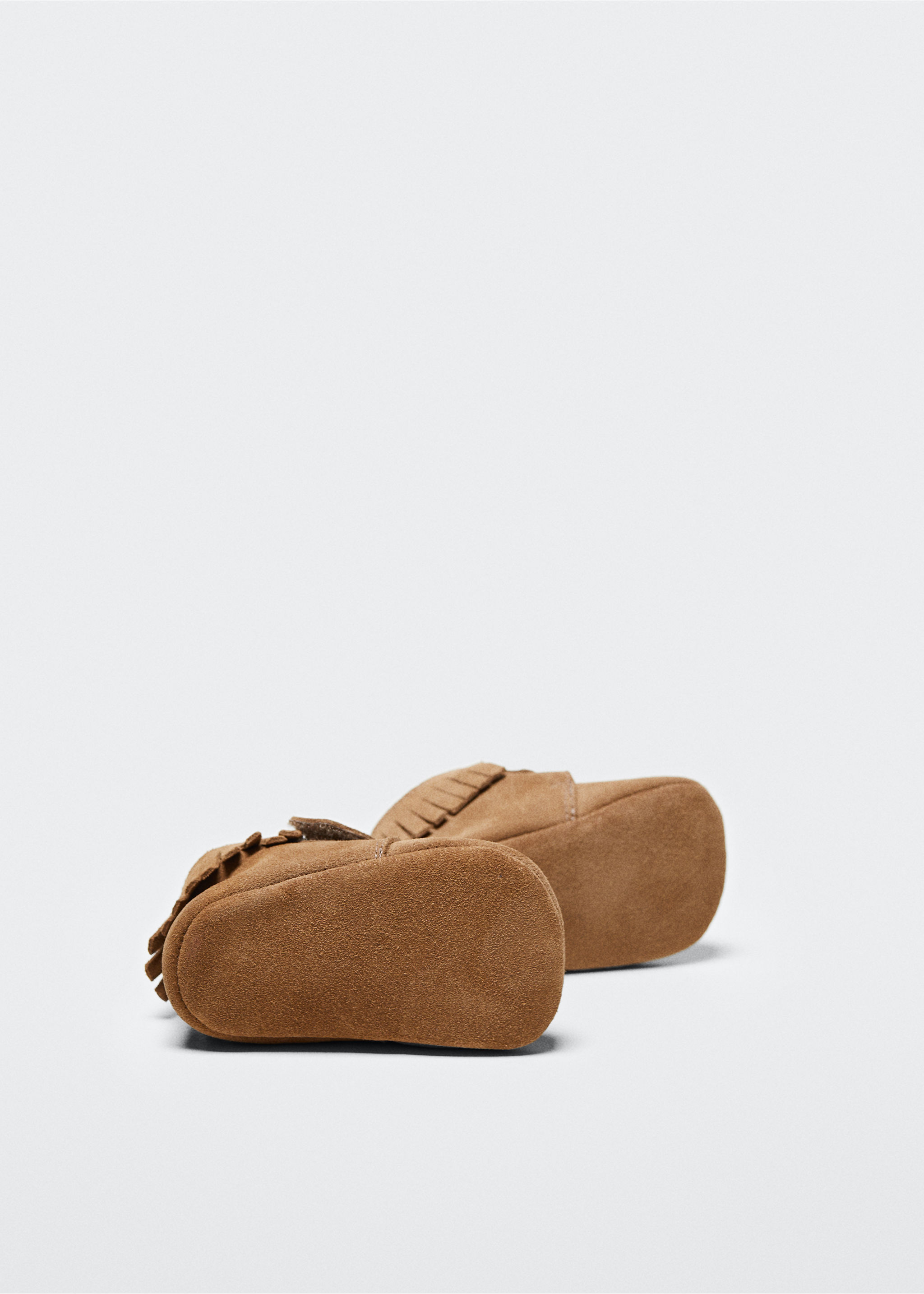 Fringed leather boots - Medium plane