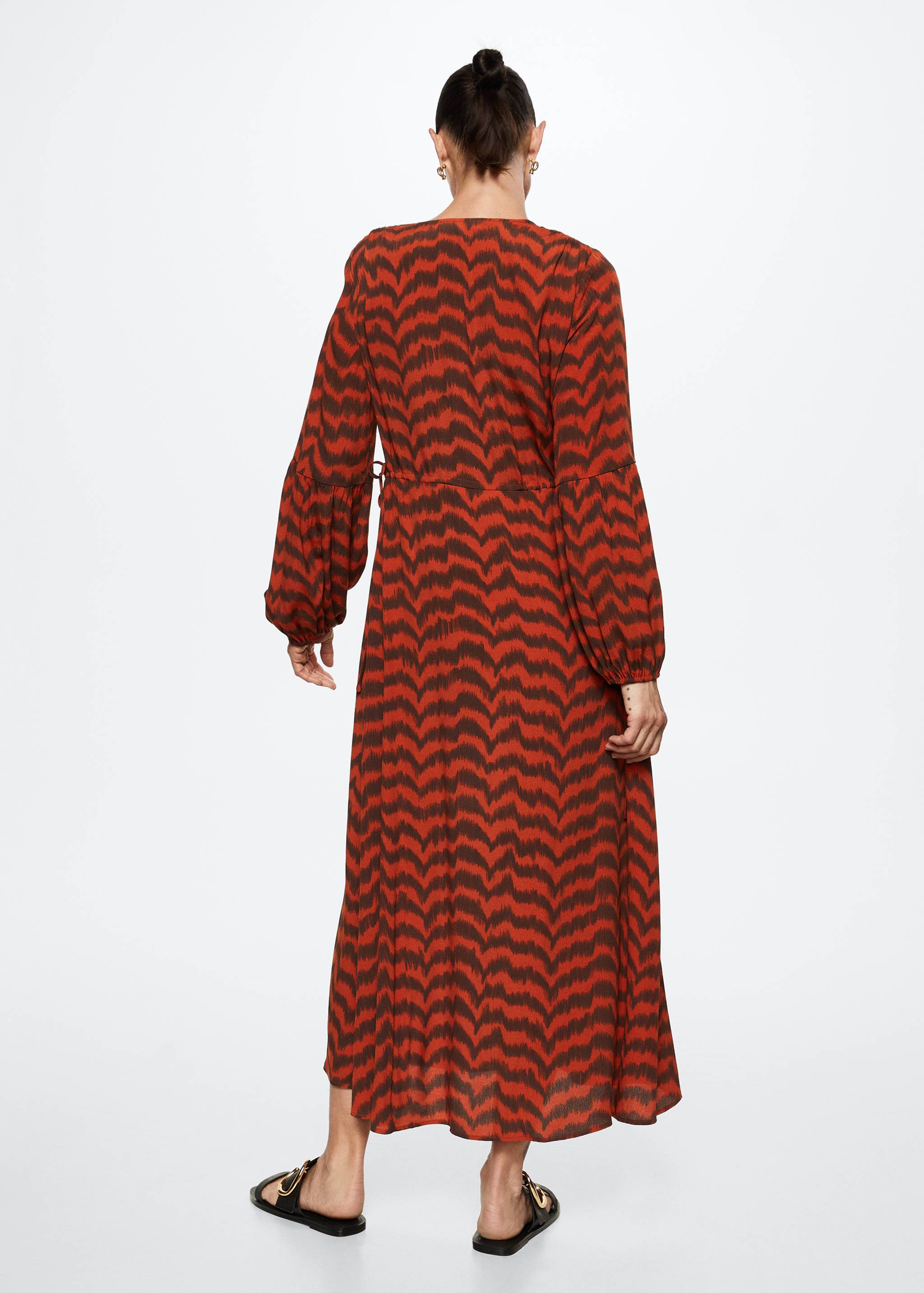 Flowy striped dress - Reverse of the article