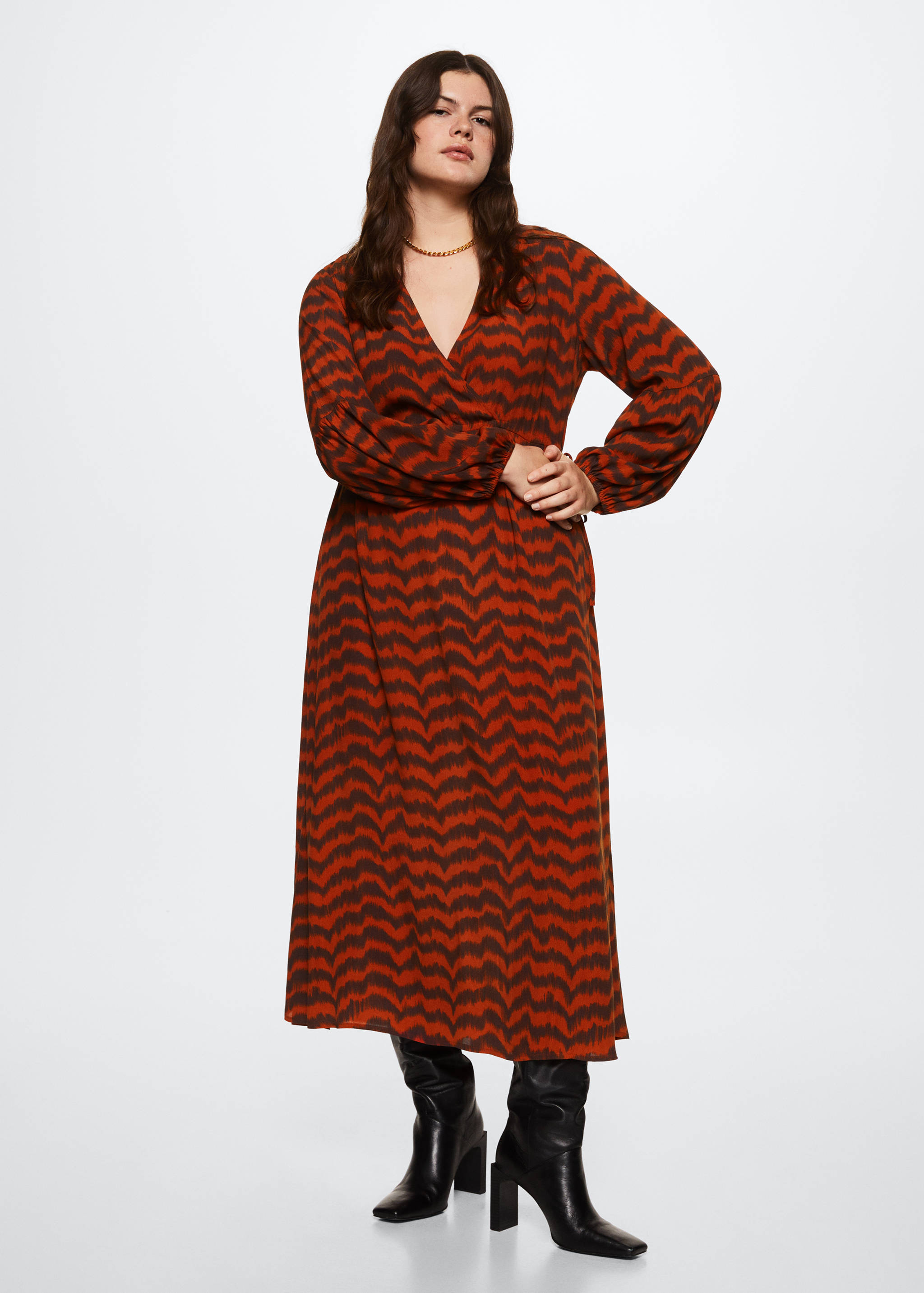 Flowy striped dress - Details of the article 4