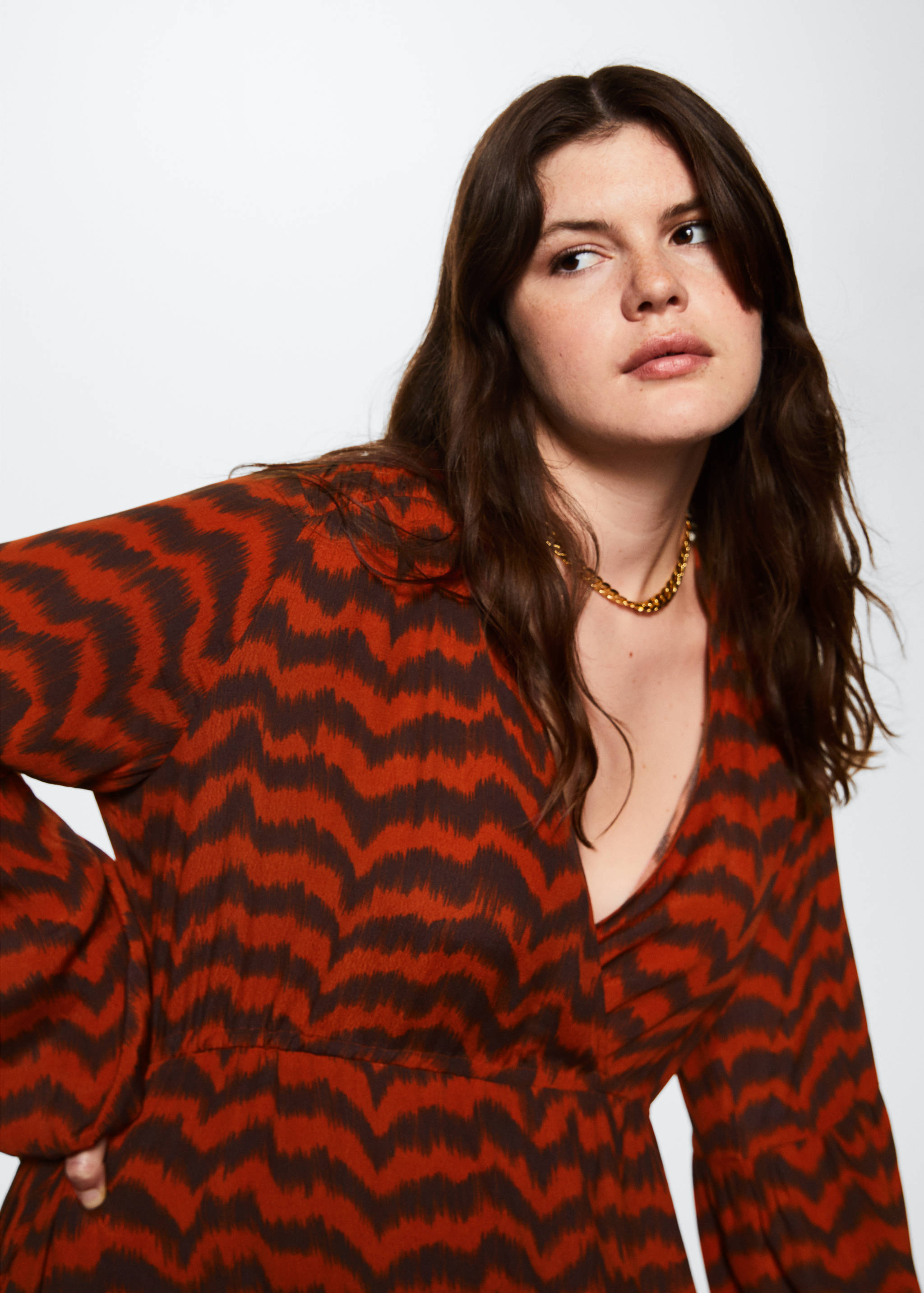 Flowy striped dress - Details of the article 5