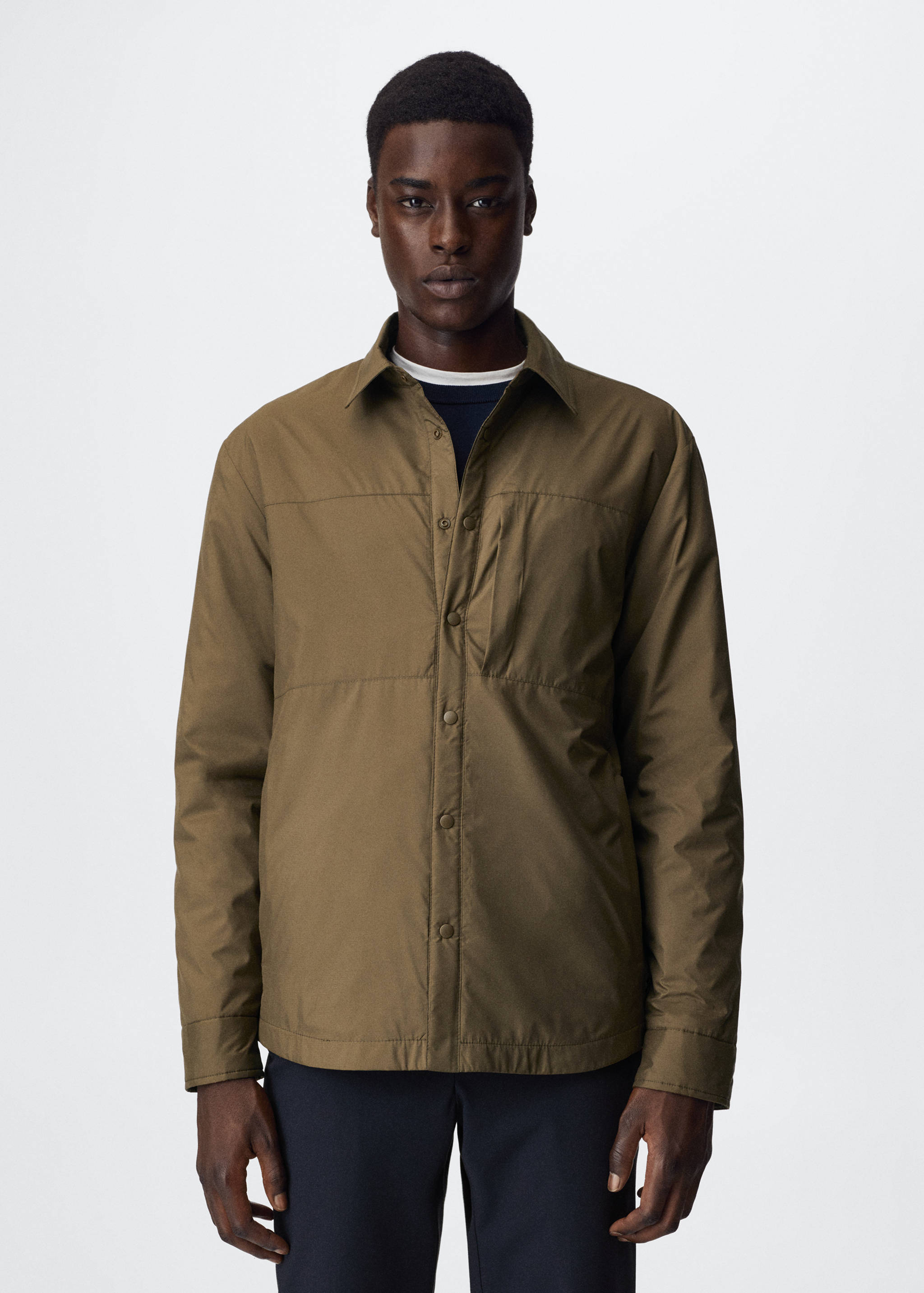 Water-repellent quilted jacket - Medium plane