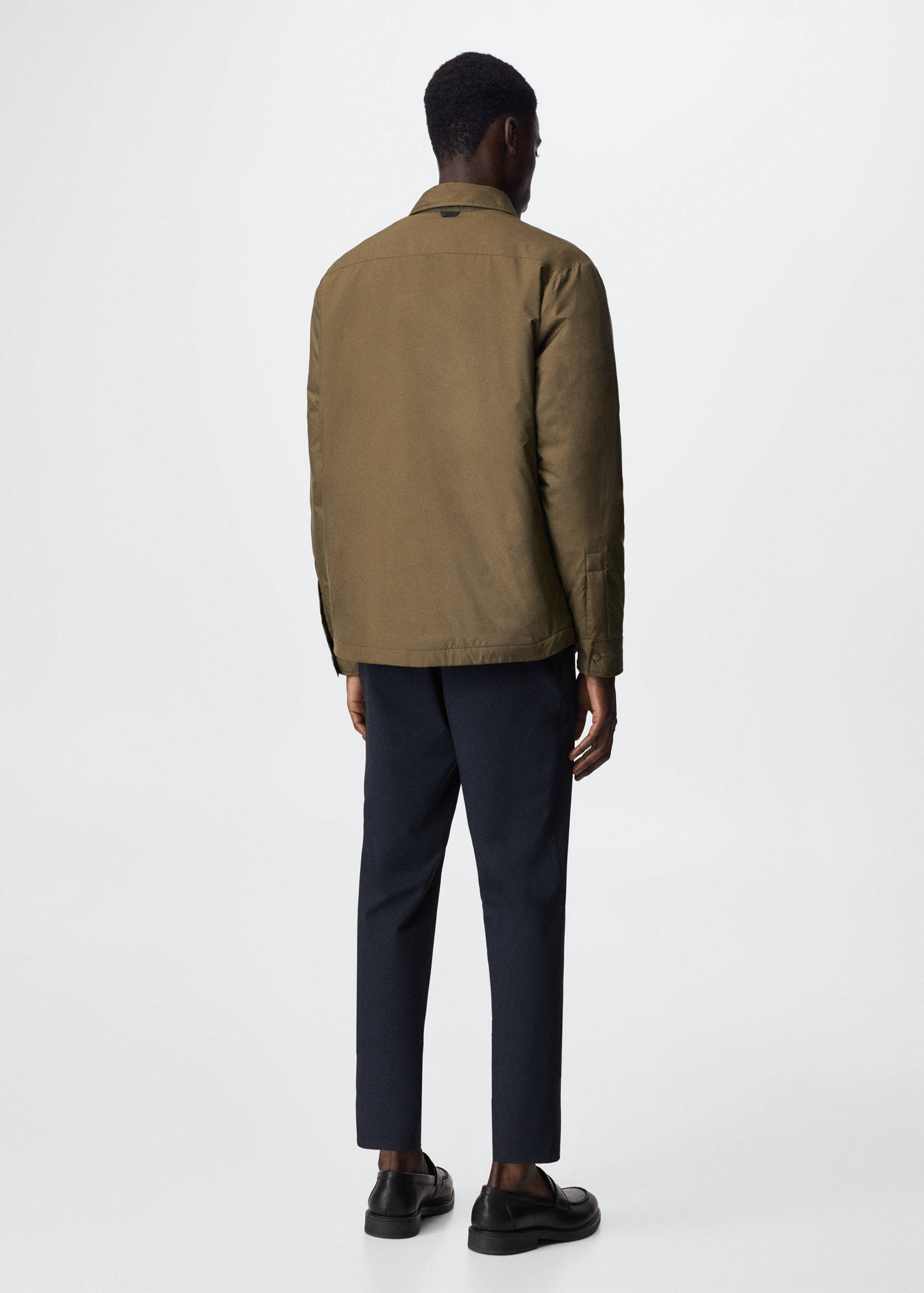 Water-repellent quilted jacket - Reverse of the article