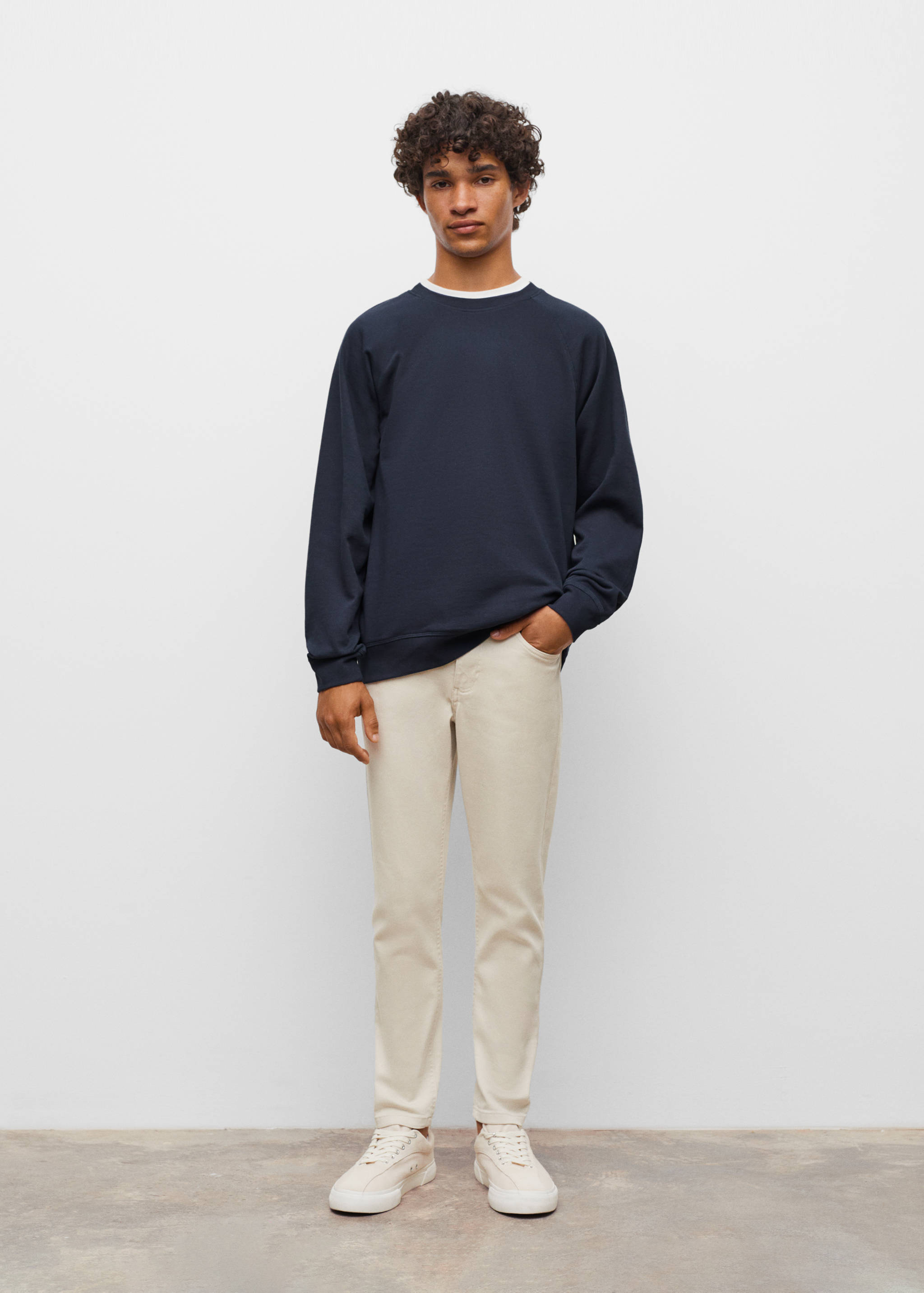 Bavlněná základní mikina  - Celkový náhled