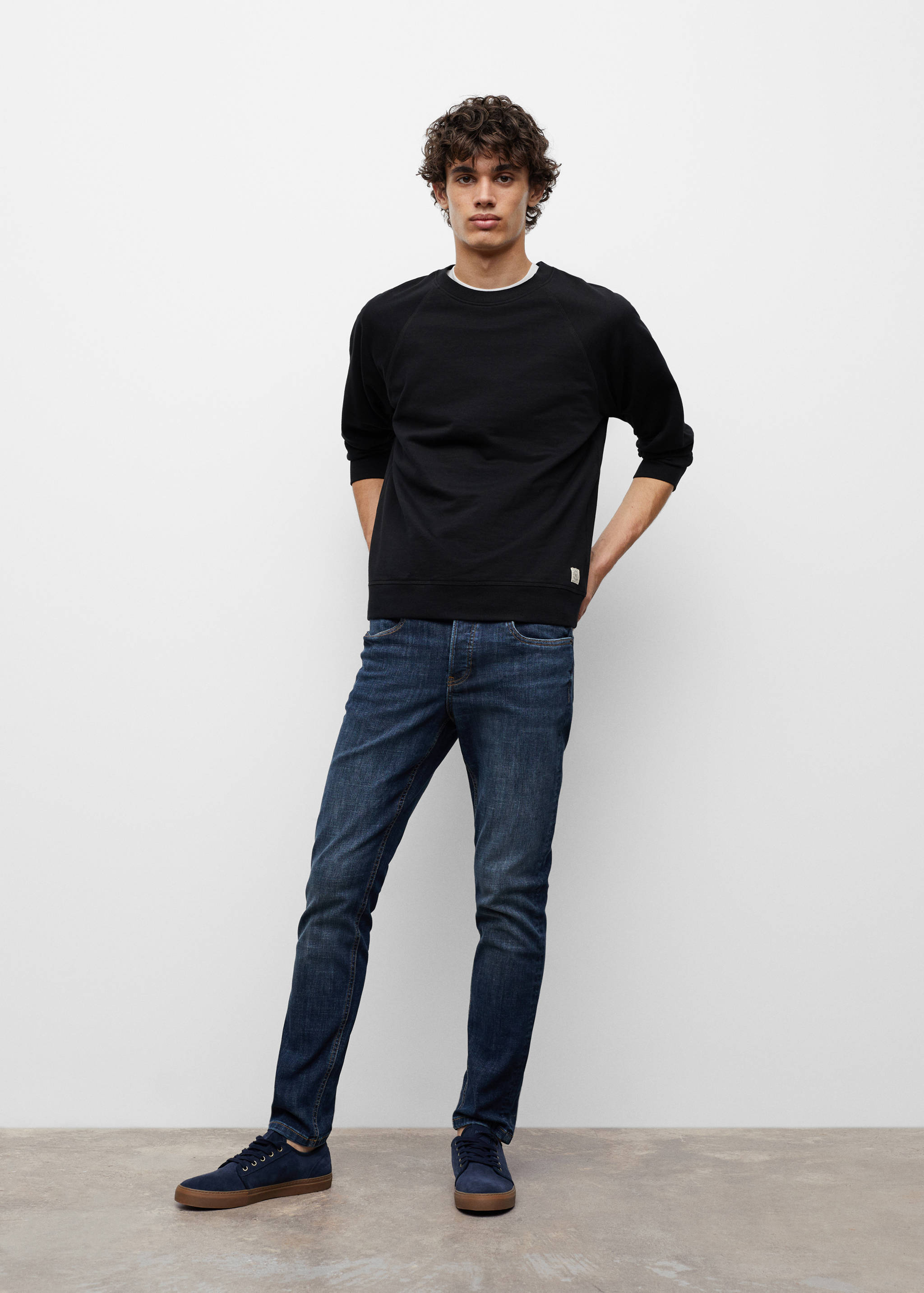 Bavlněná základní mikina  - Celkový náhled