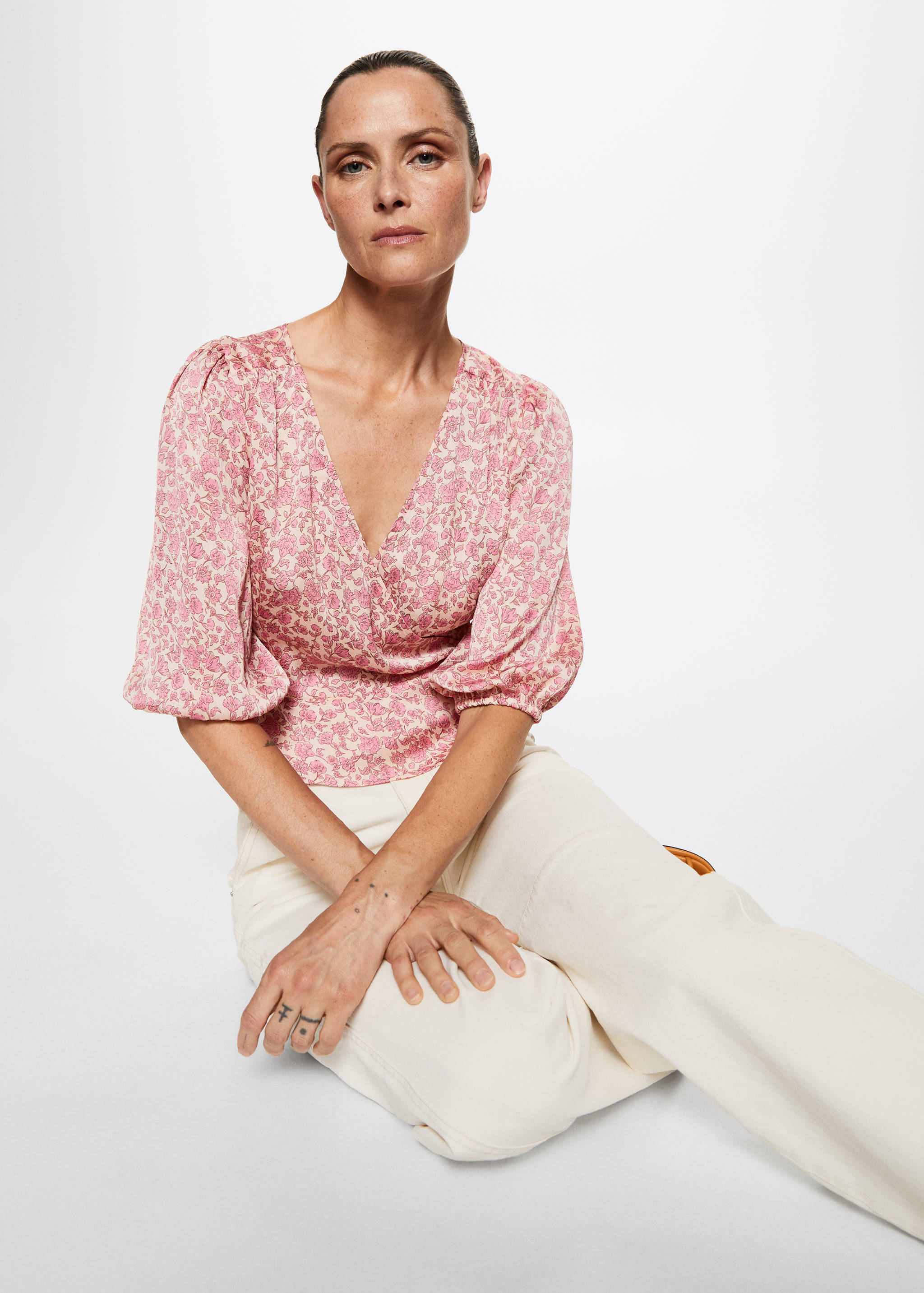 Floral print blouse - Details of the article 2