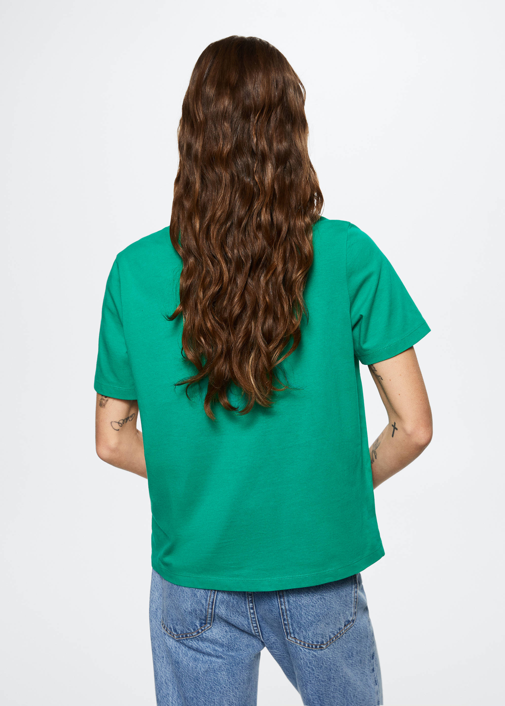 T-shirt estampada algodão - Verso do artigo