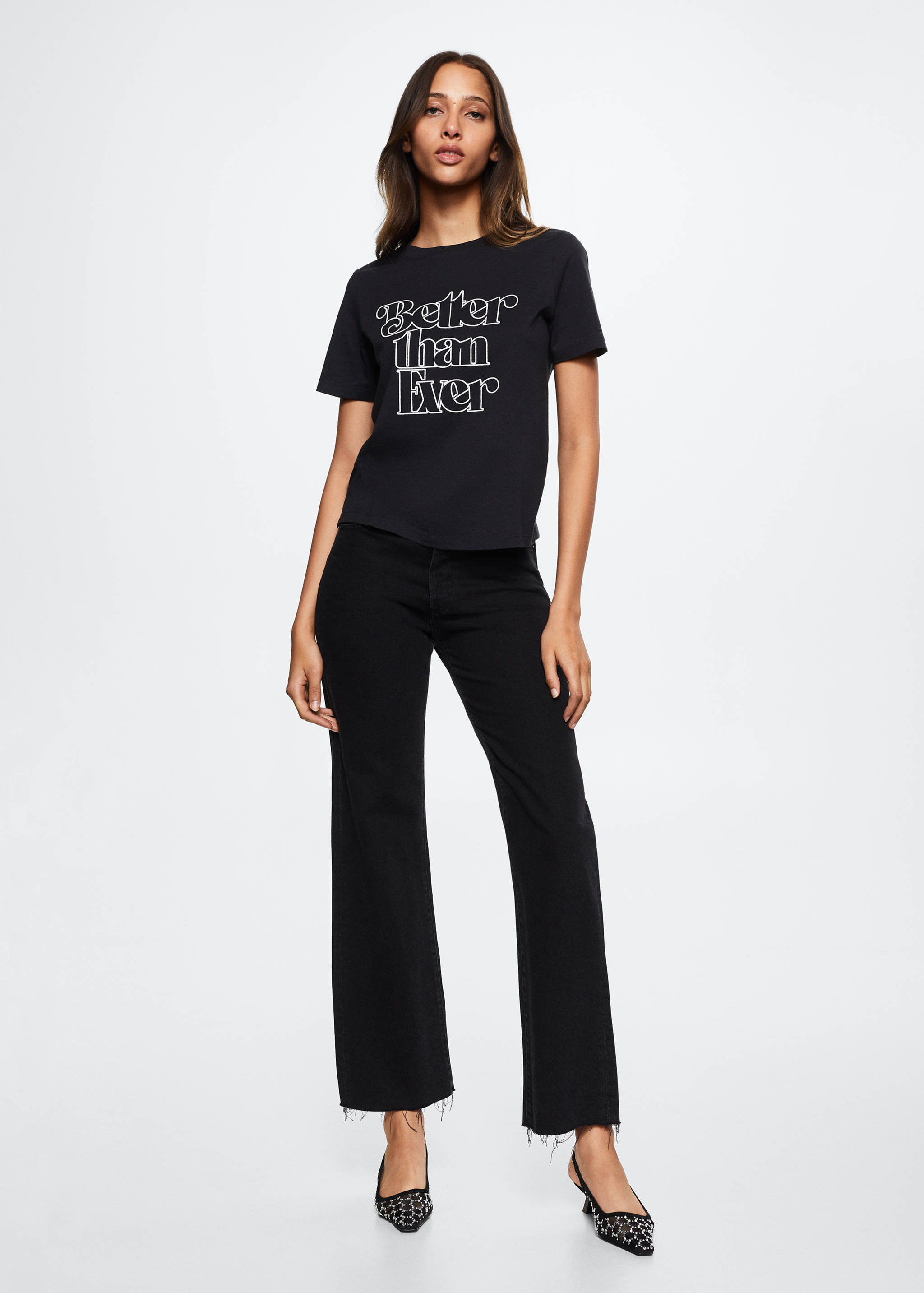 T-shirt estampada algodão - Plano geral