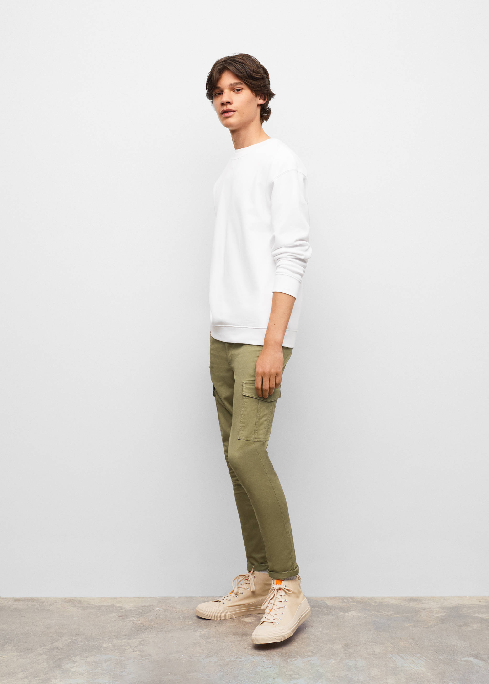 Pantalons cargo cotó - Pla mig