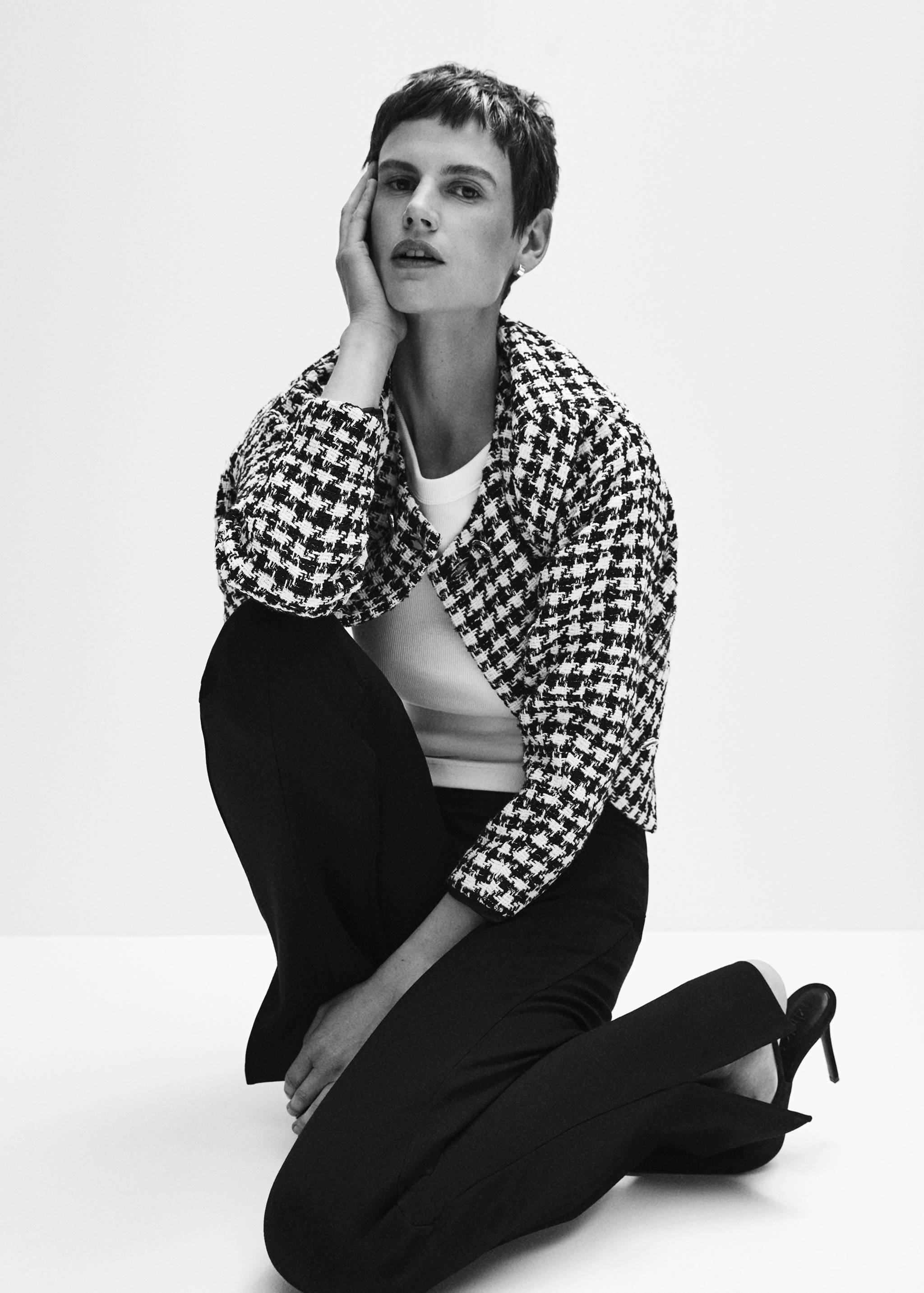 Veste tweed boutons bijoux - Détail de l'article 6