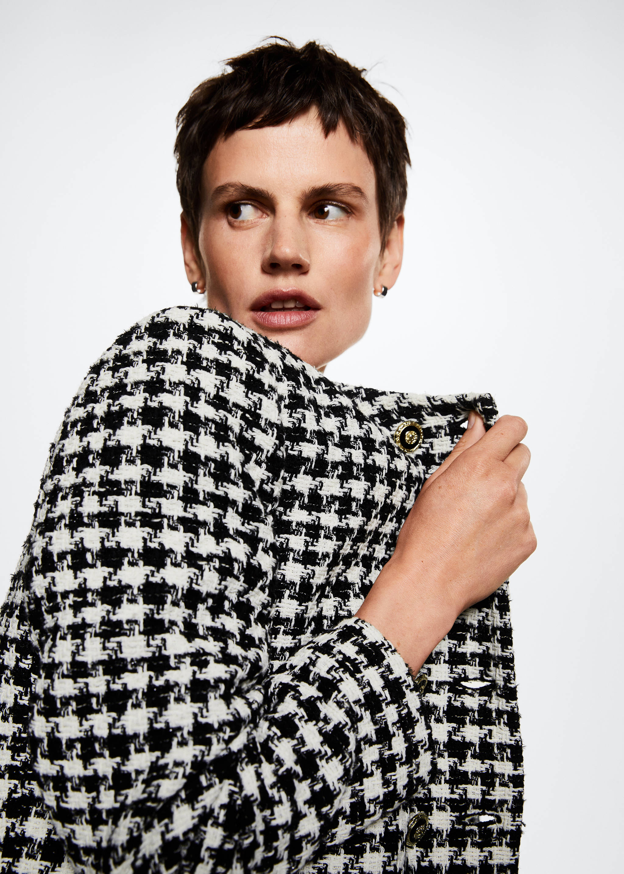 Veste tweed boutons bijoux - Détail de l'article 2