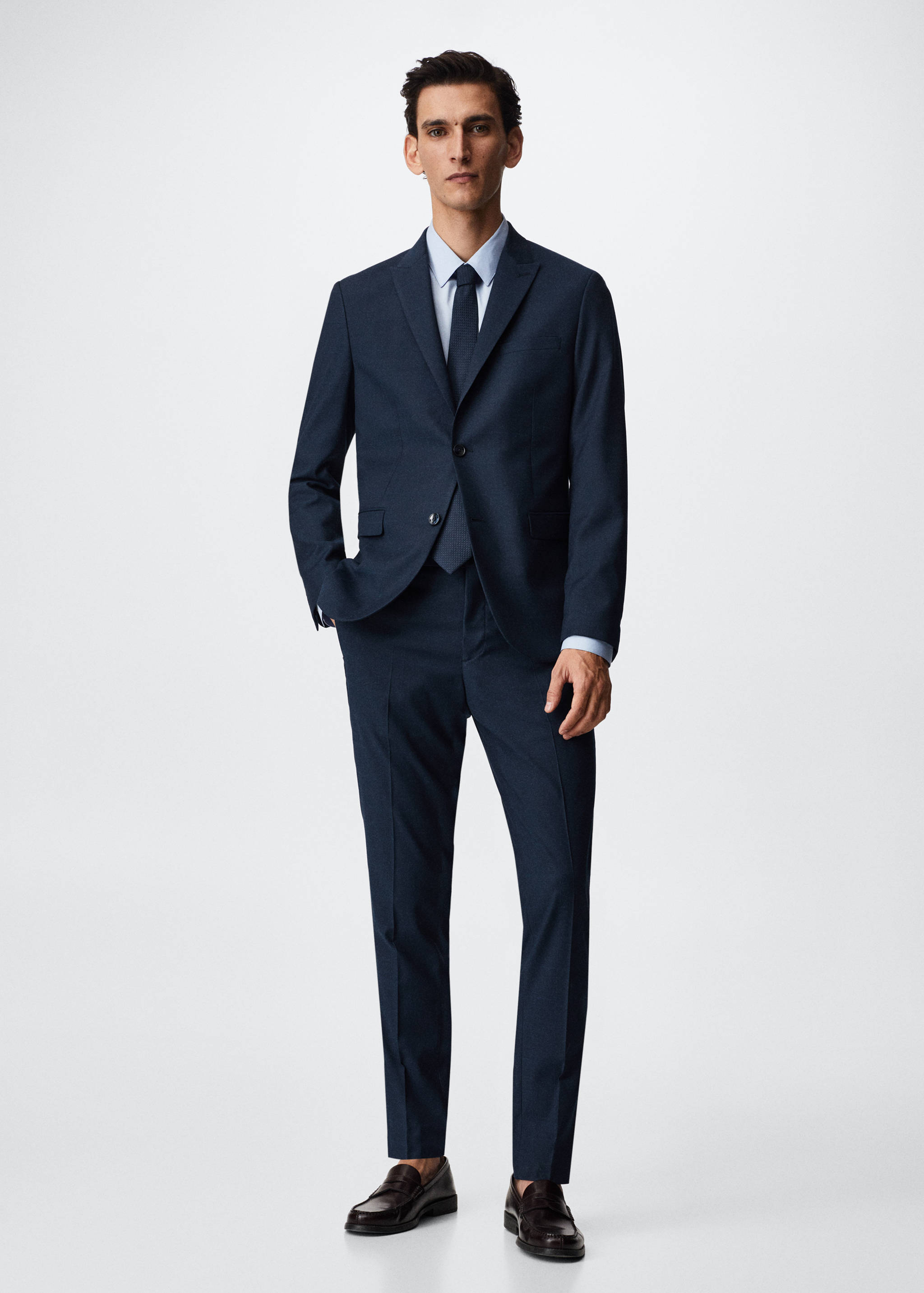 Americana vestir súper slim fit - Pla general