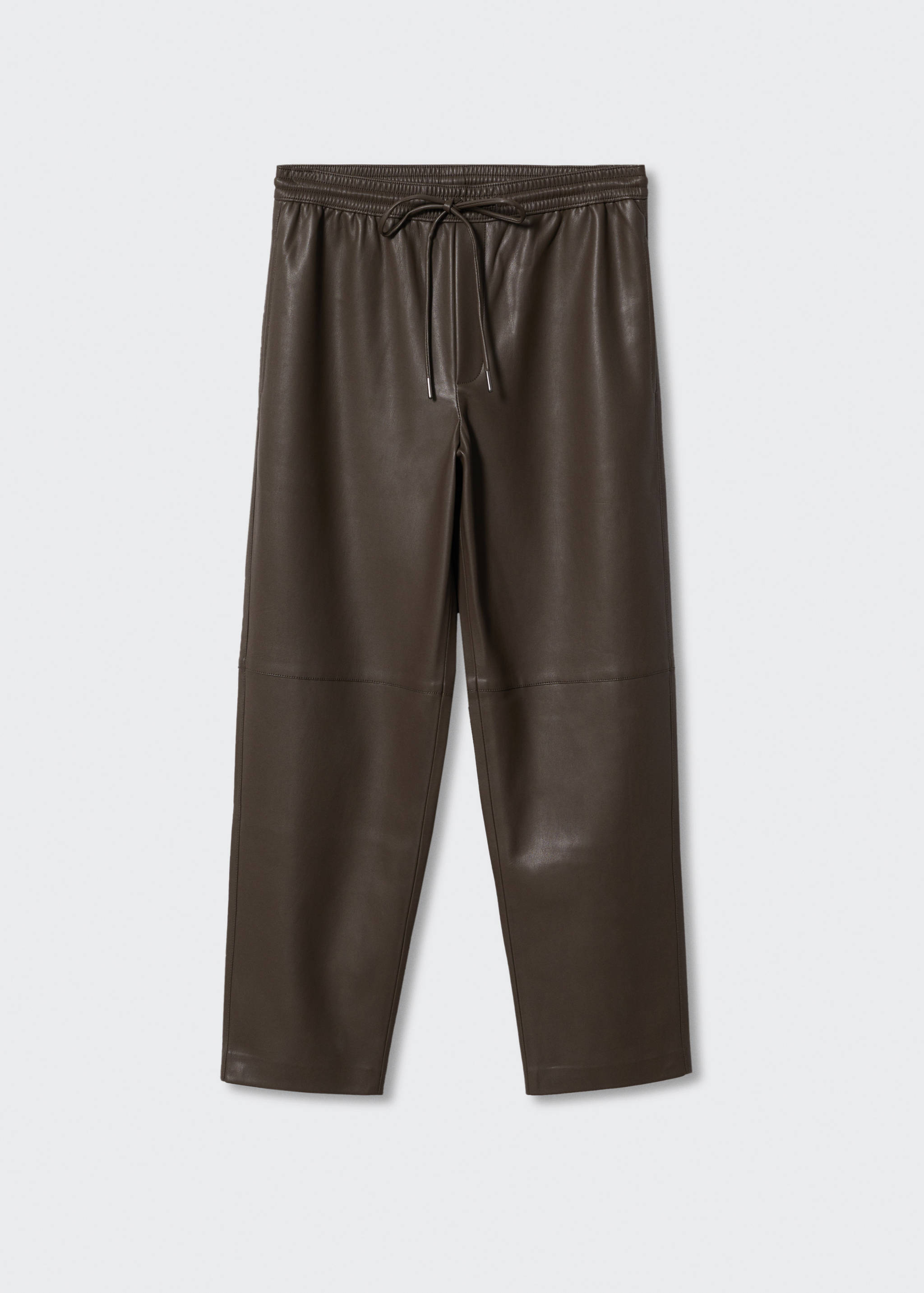 Hose mit Stretchbund und Leder-Effekt - Artikel ohne Model