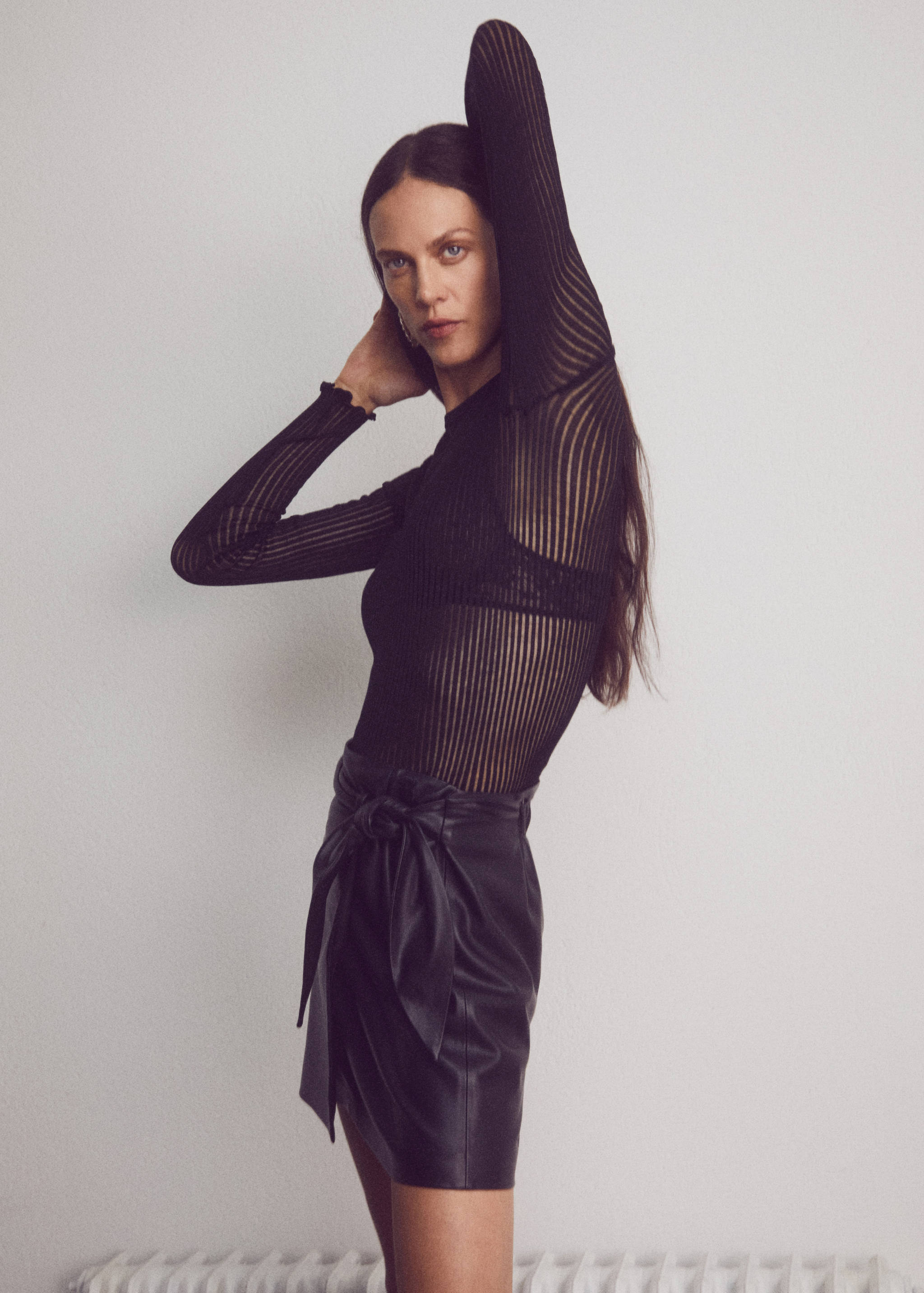 Leather-effect skirt - Details of the article 7