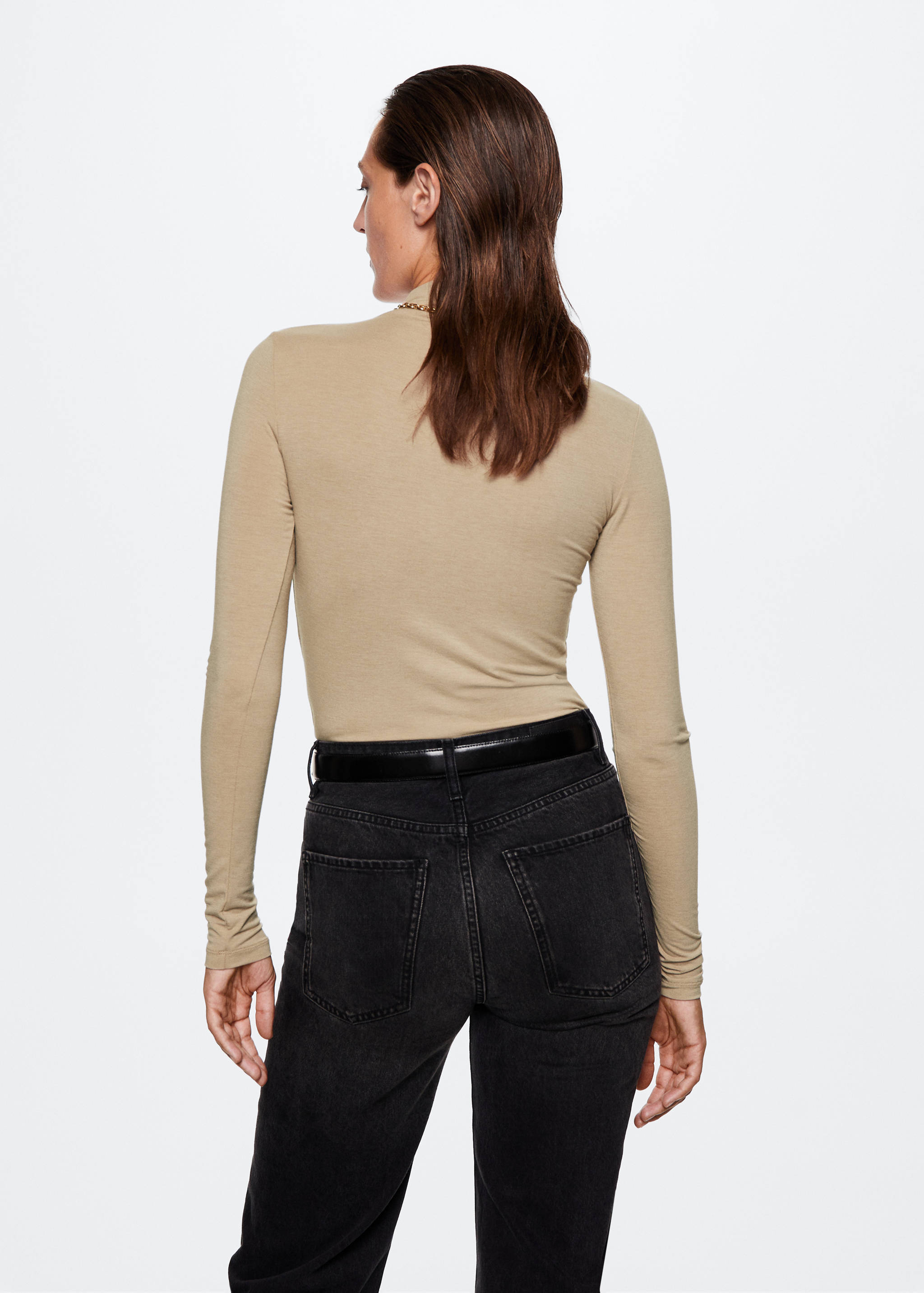 Μπλούζα μάλλινη μακρυμάνικη  - Πίσω όψη προϊόντος