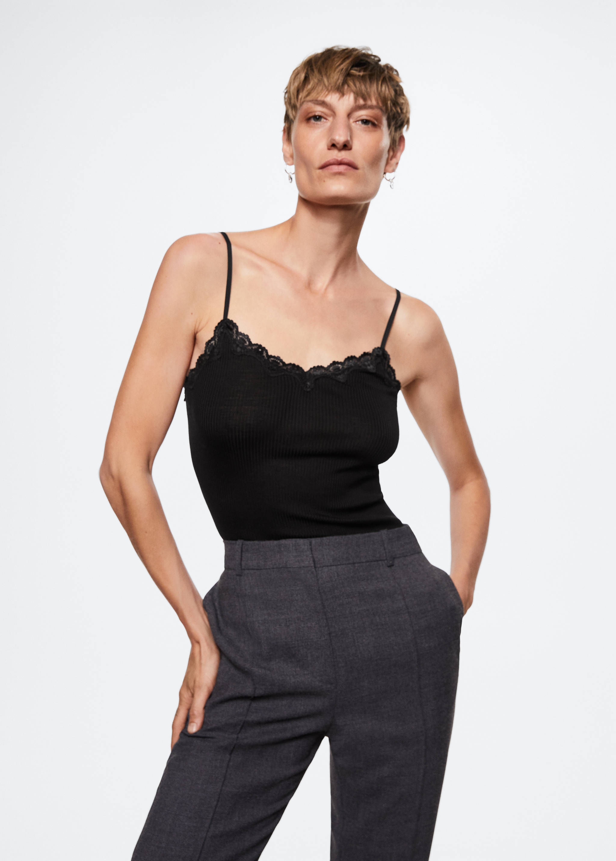 100% silk lingerie top  - Medium plane