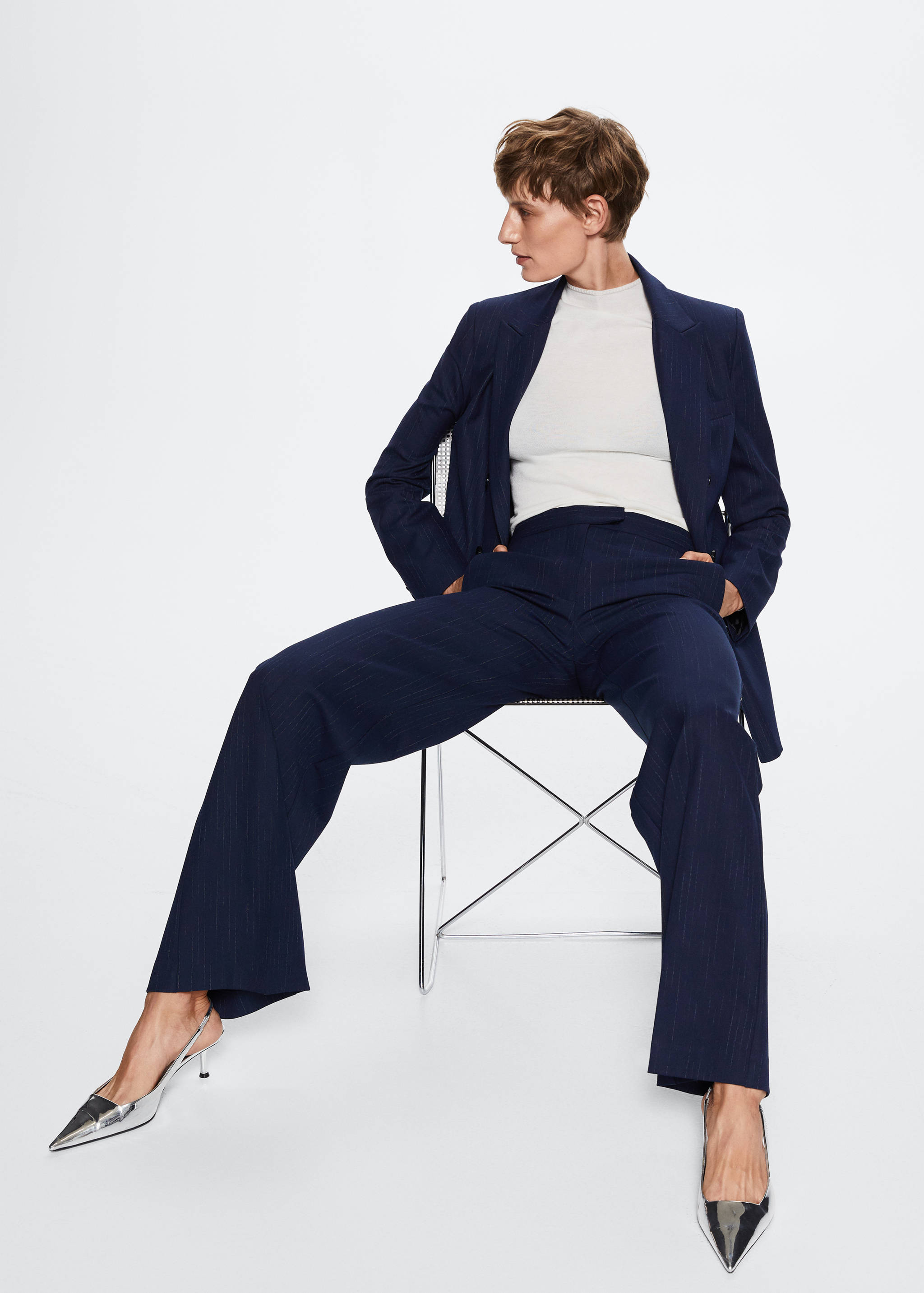 Pinstripe suit blazer - Details of the article 2