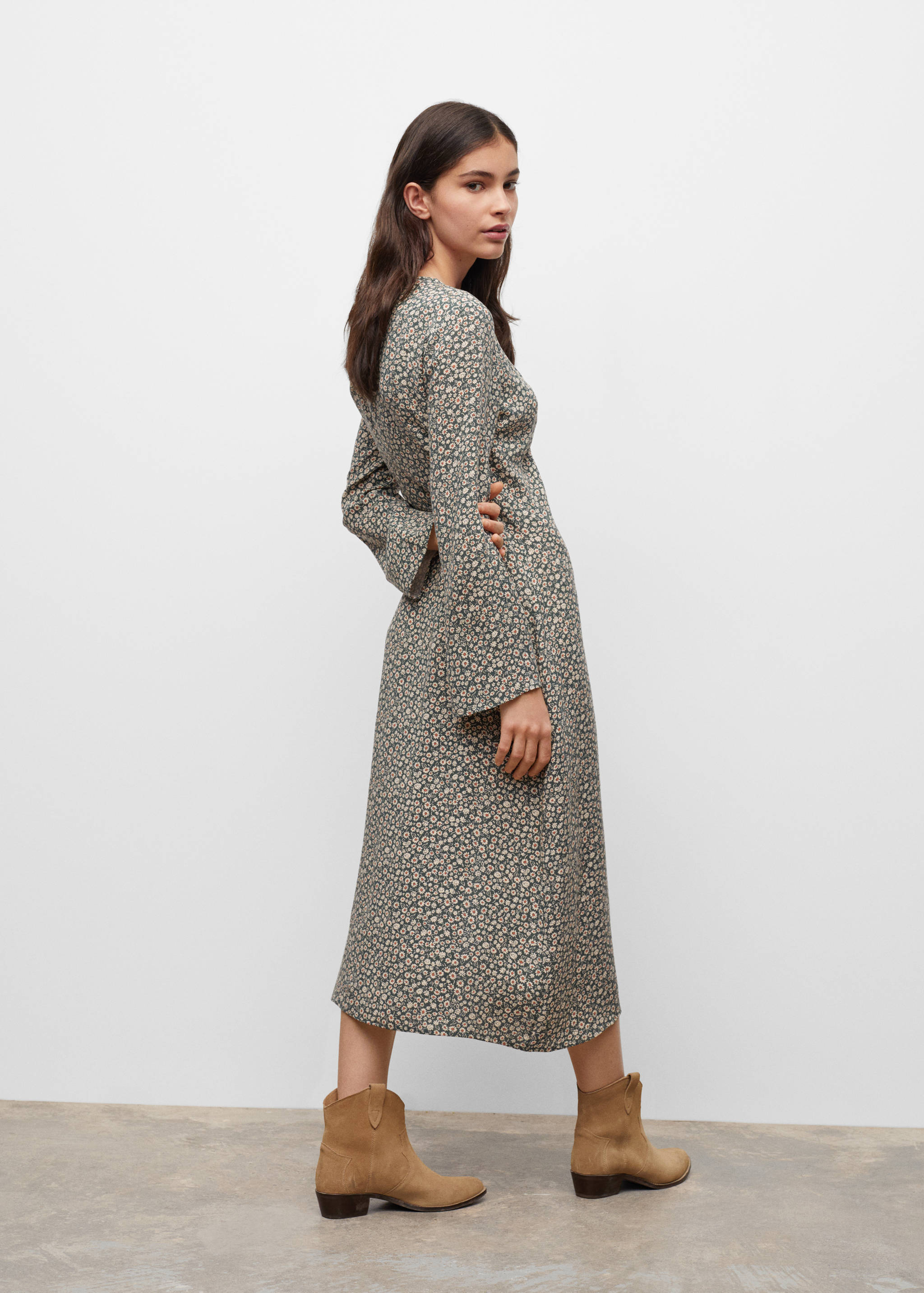 Floral print dress - Reverse of the article