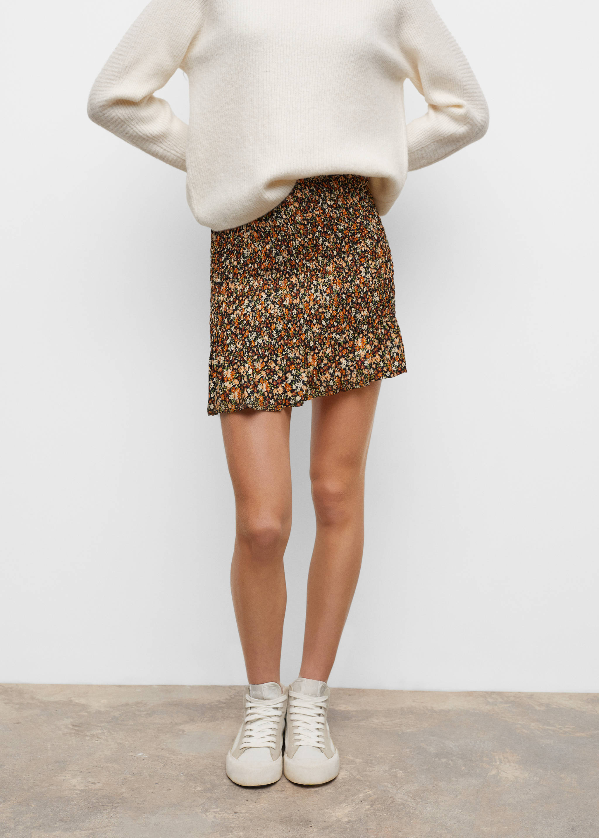 Printed pleated skirt - Details of the article 4