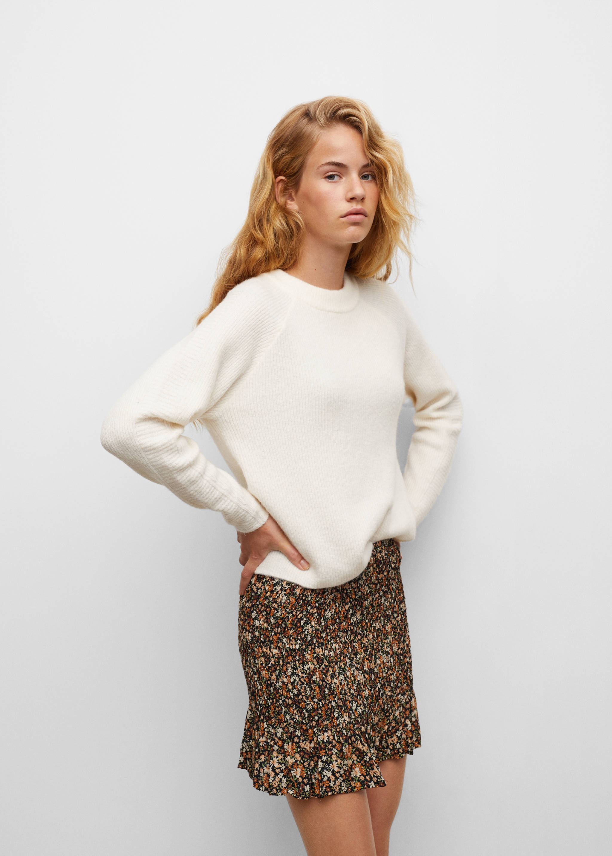 Printed pleated skirt - Details of the article 6