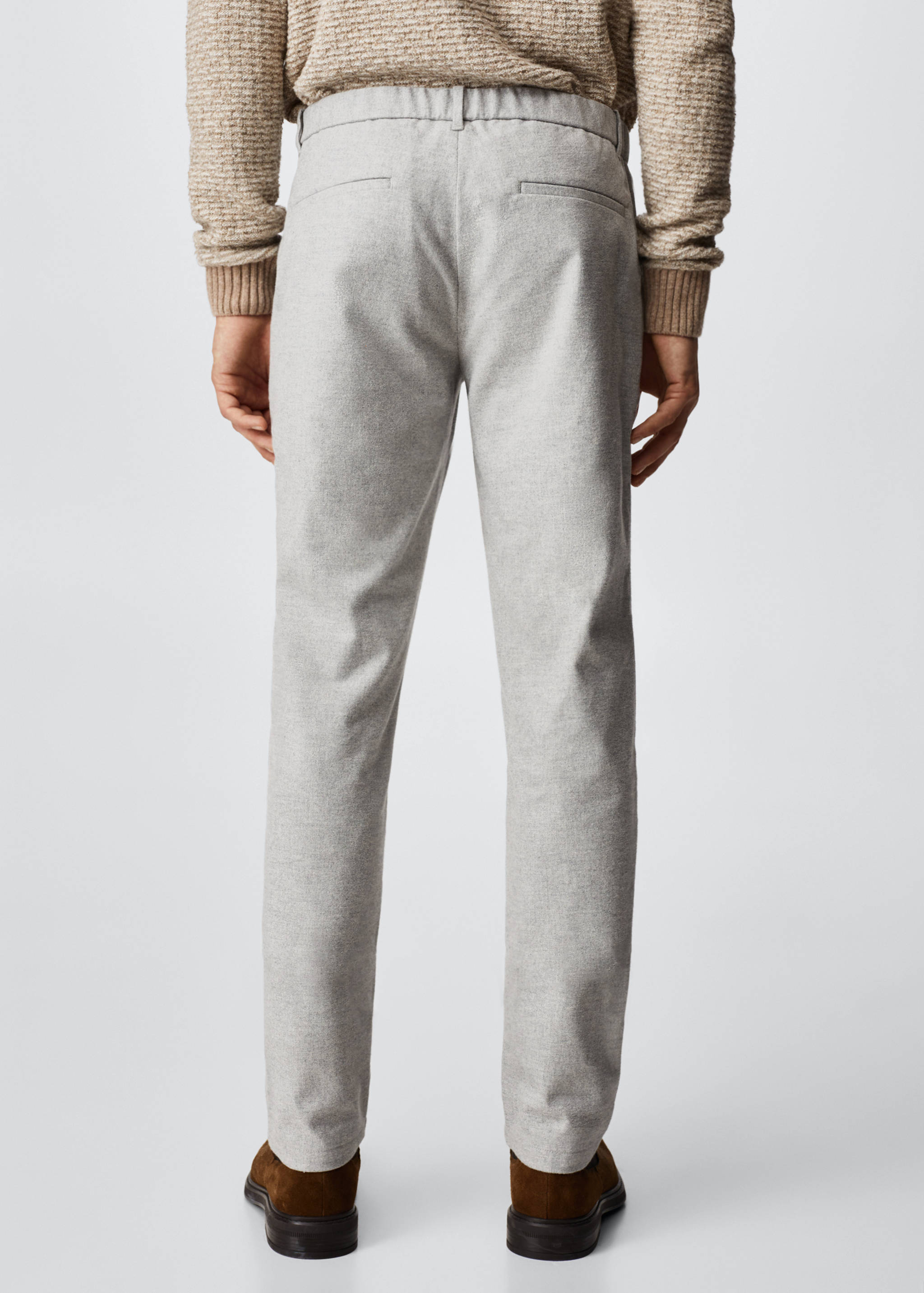 Slim Fit-Baumwollhose - Rückseite des Artikels