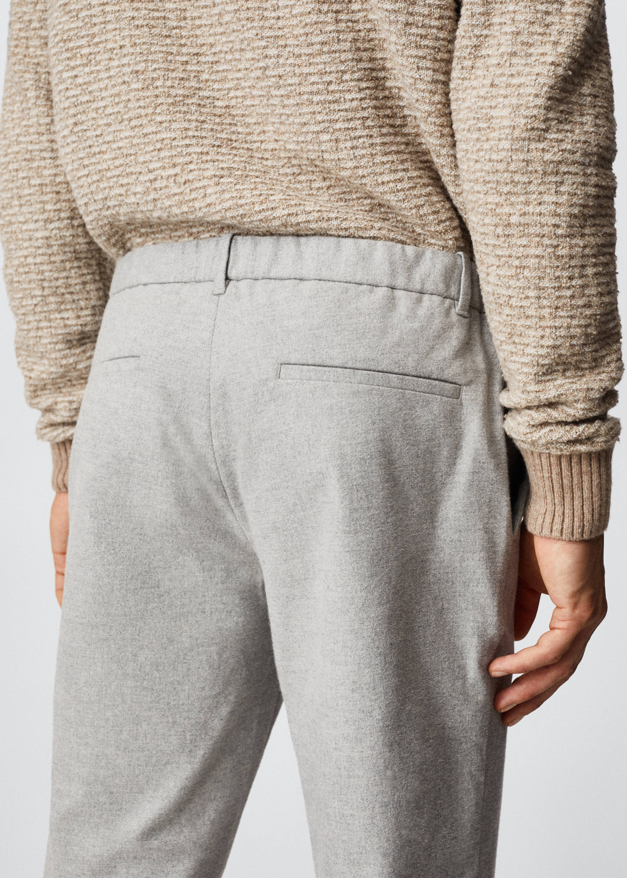 Slim Fit-Baumwollhose - Detail des Artikels 2