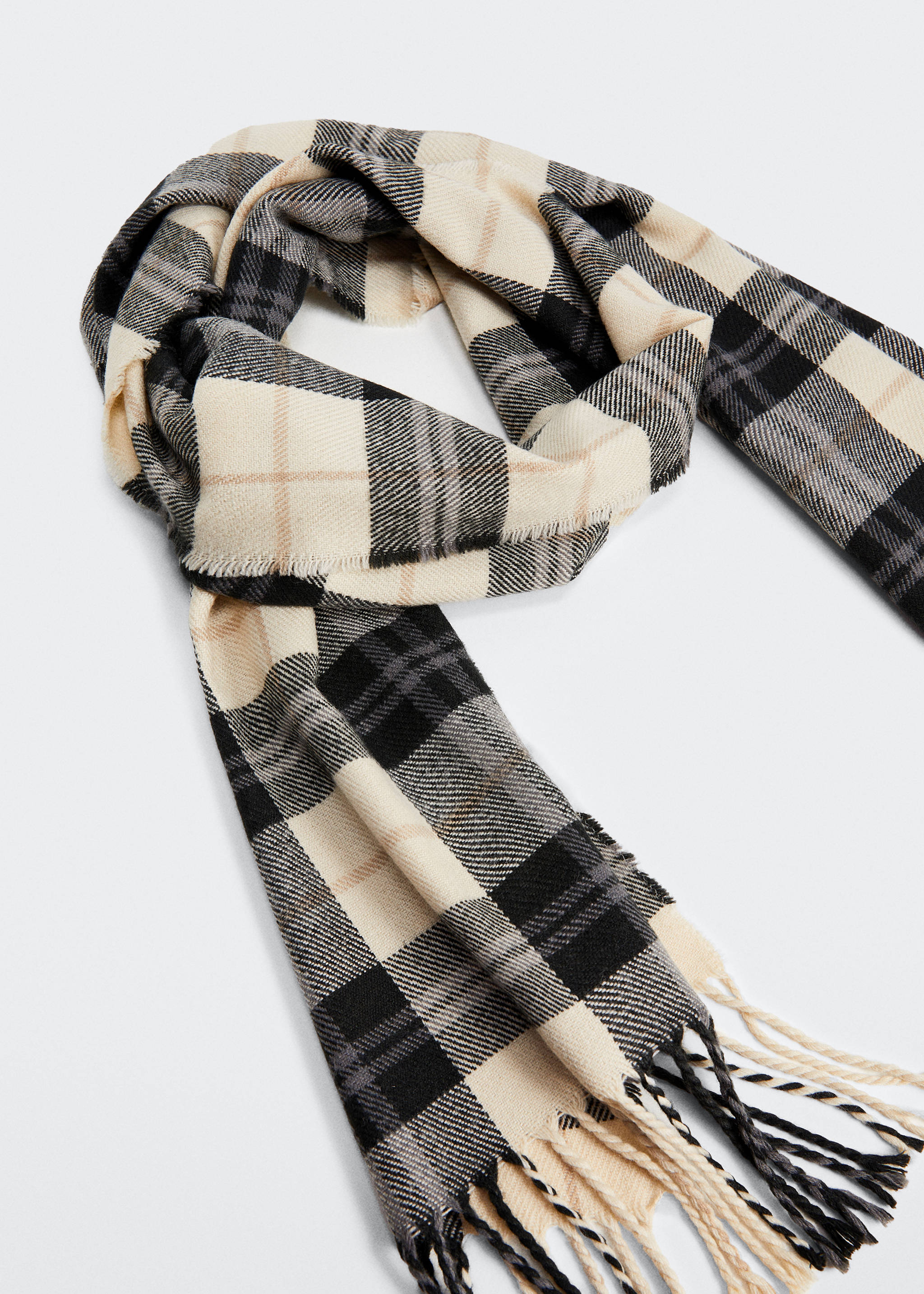 Bufanda quadres serrells - Pla mig