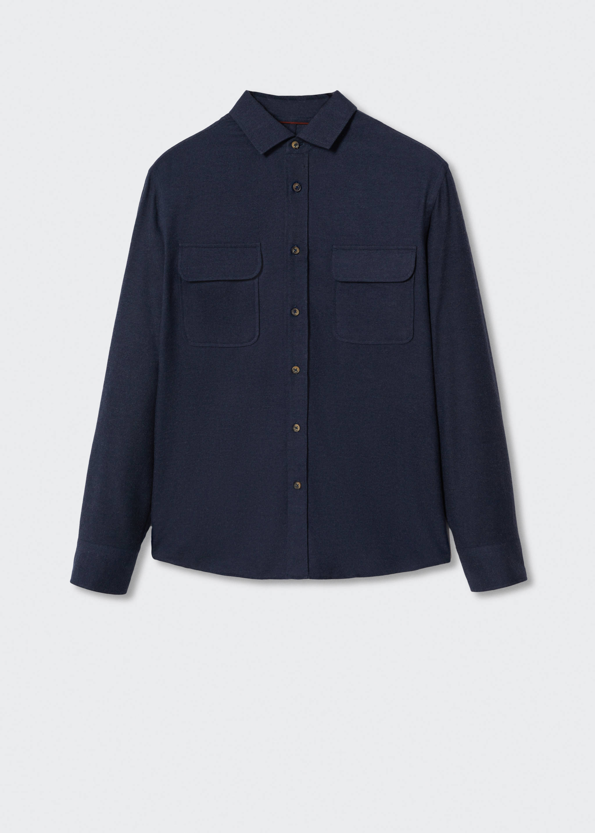 Textured cotton shirt - Article without model