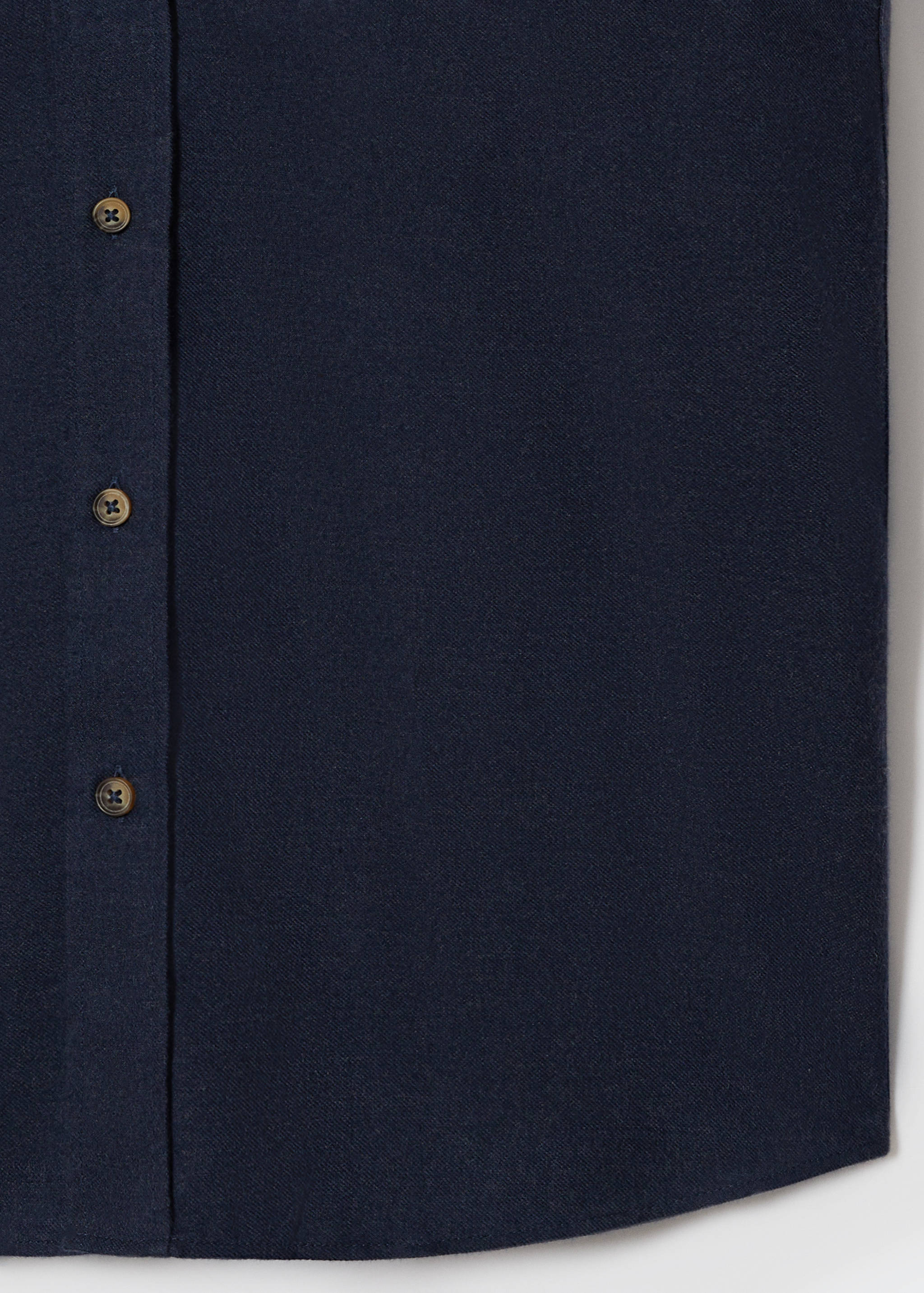 Strukturiertes Baumwoll-T-Shirt - Detailansicht der Taille