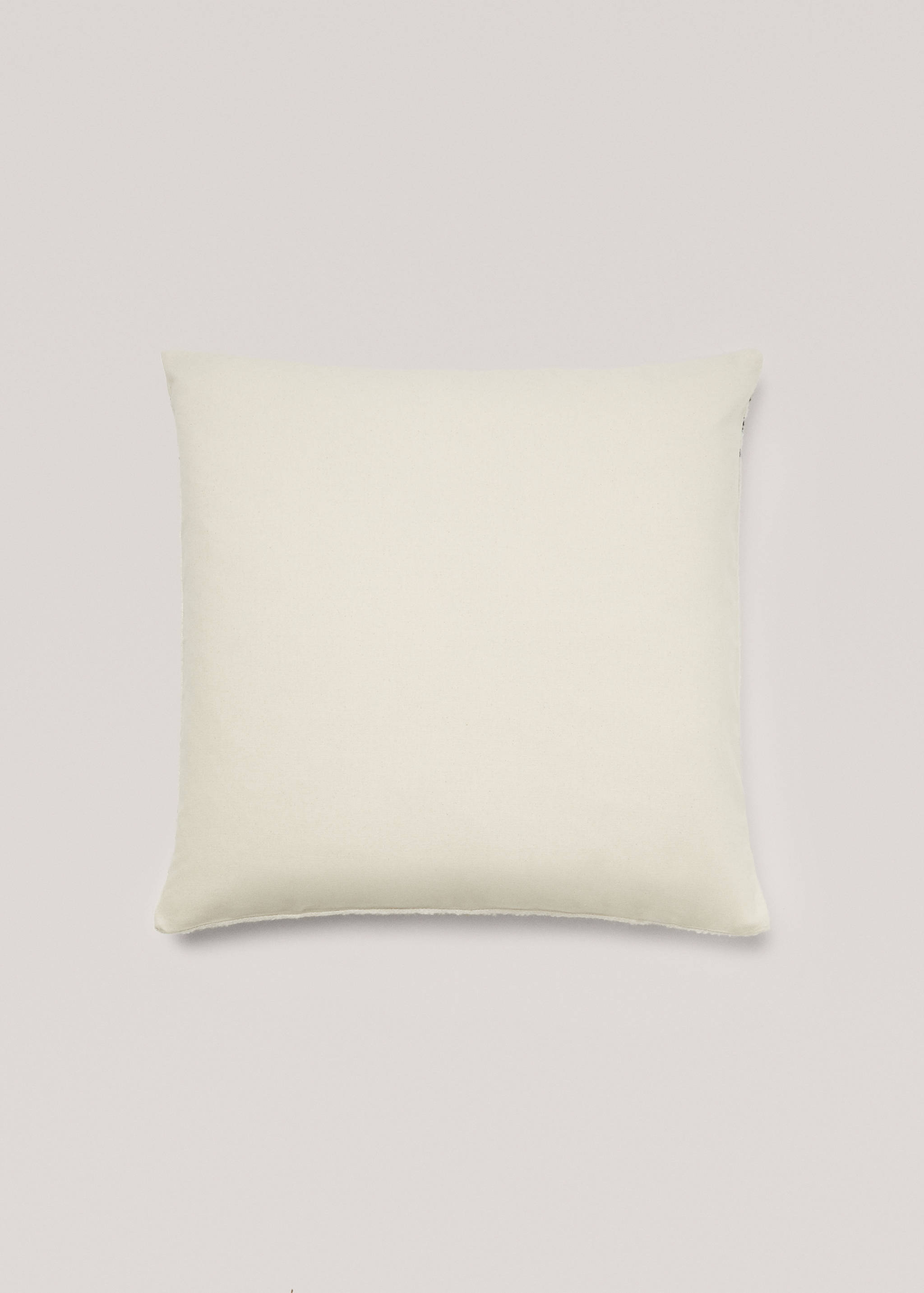 Capa de almofada decorativa às riscas 60 x 60 cm - Verso do artigo