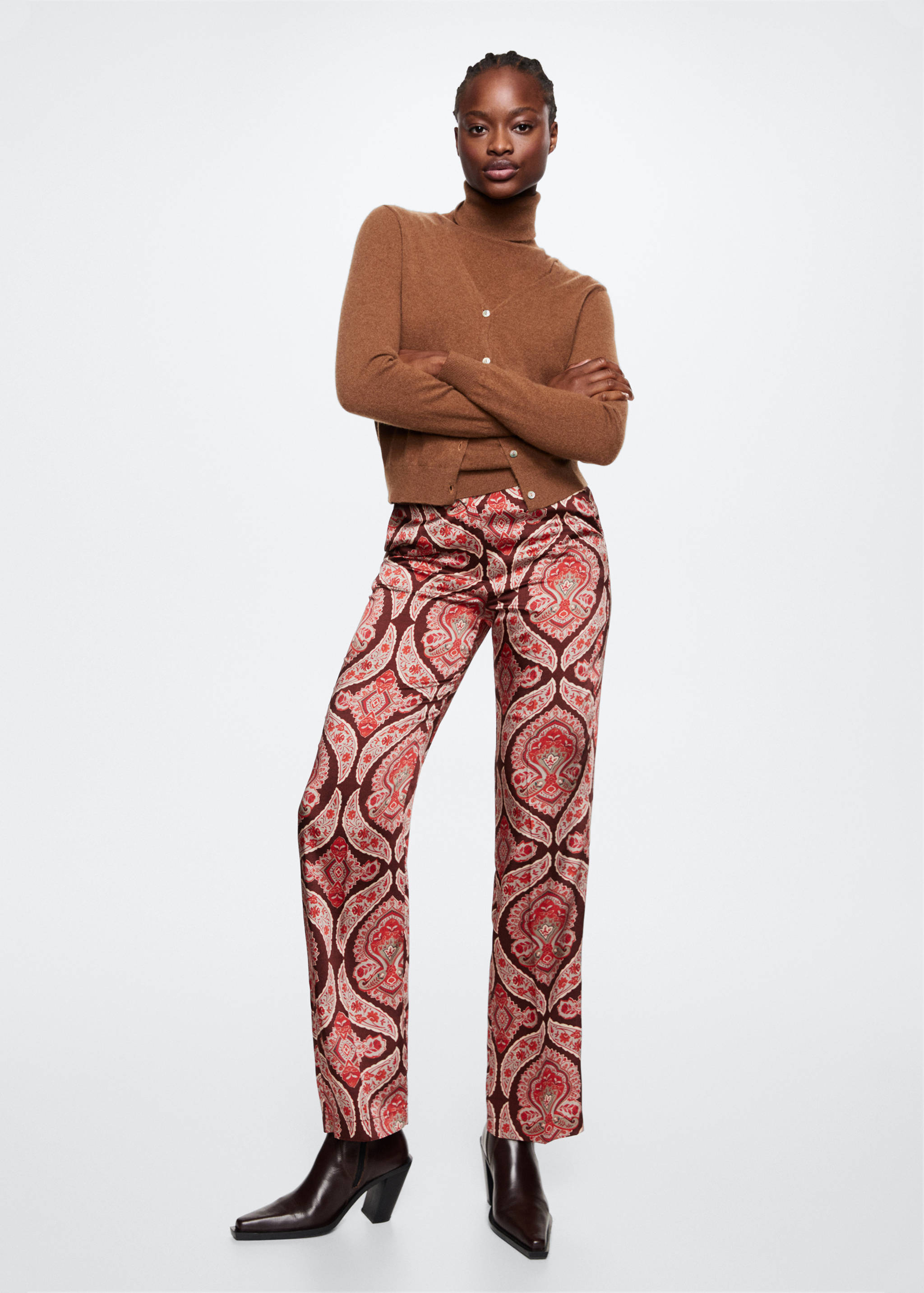 Pantalons setinats estampats - Pla general