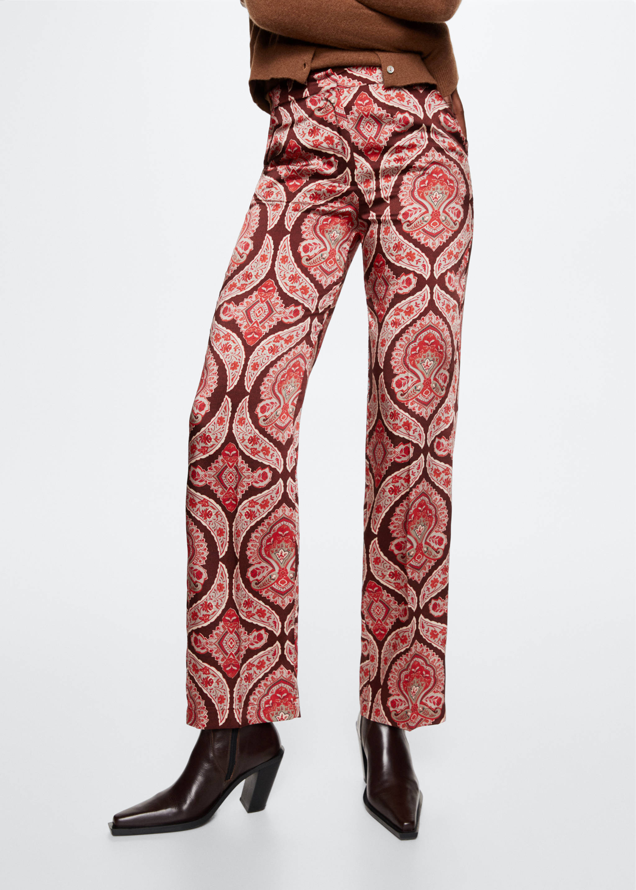 Pantalons setinats estampats - Detall de l'article 1